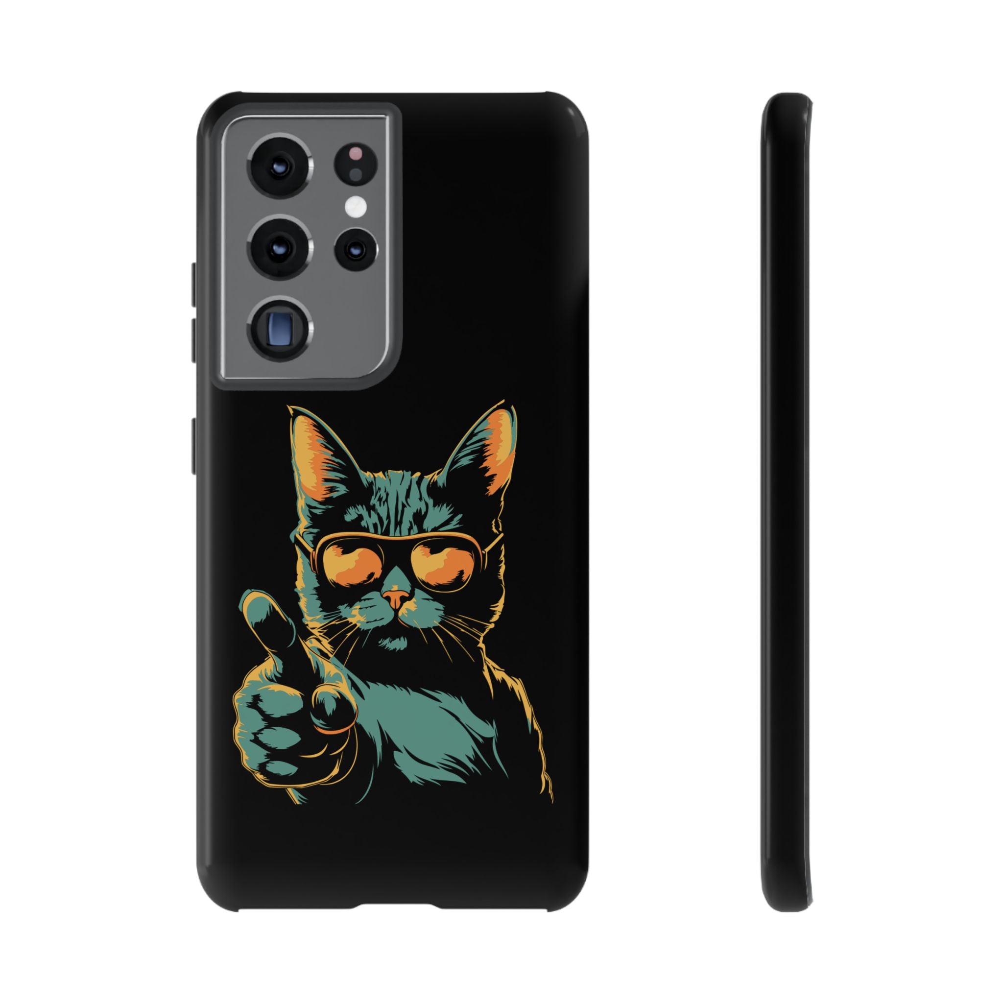 Cool Cat Phone Case, Stylish Phone Cover, Pet Lover Gift, Cute Cat Design, Fun Cat Accessories