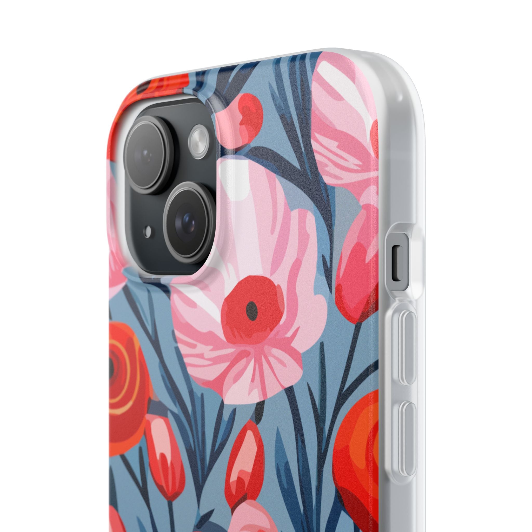 Beautiful Floral Flexi Cases for Phone, Stylish Protective Cover, Gift for Her, Phone Accessories, Floral Design