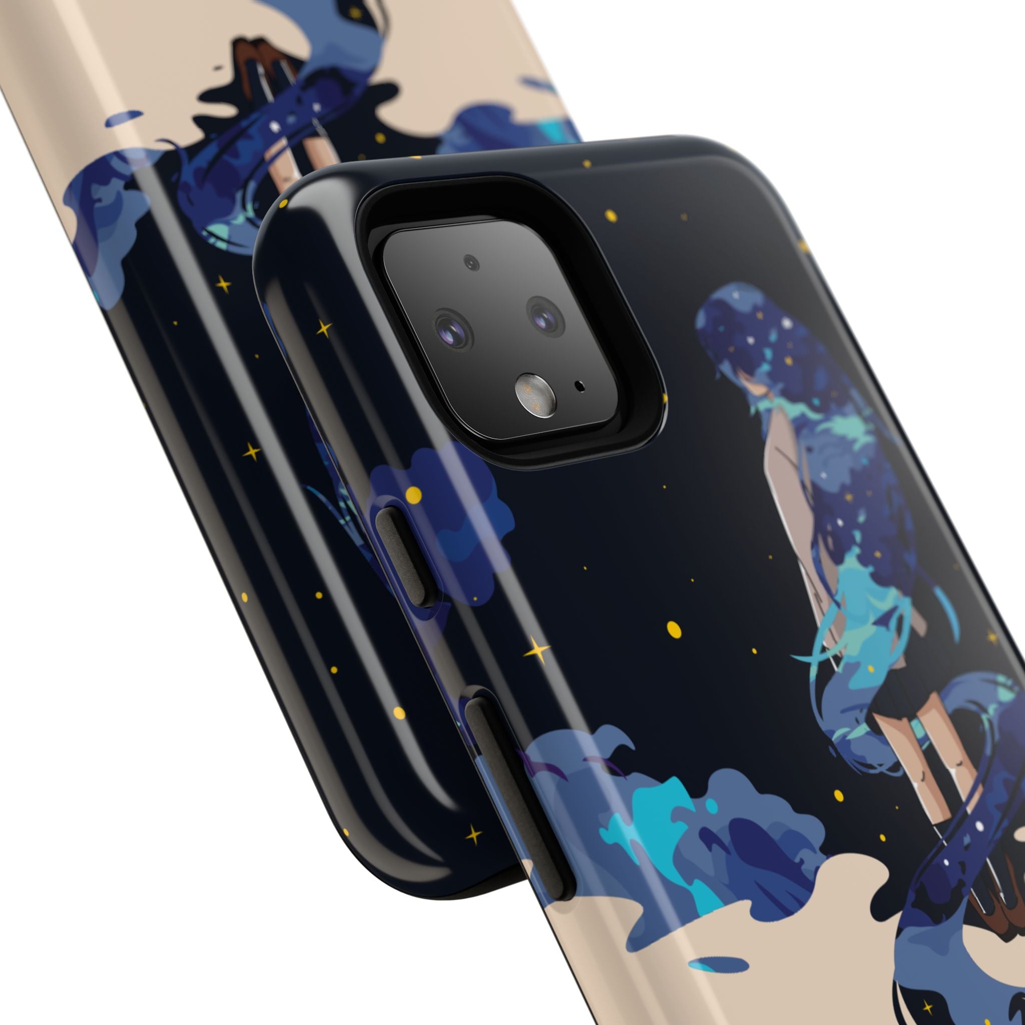 Galaxy-Inspired Phone Case, Celestial Design, Tough Phone Cover, Gift for Space Lovers, Artsy Accessories, Unique Merchandise