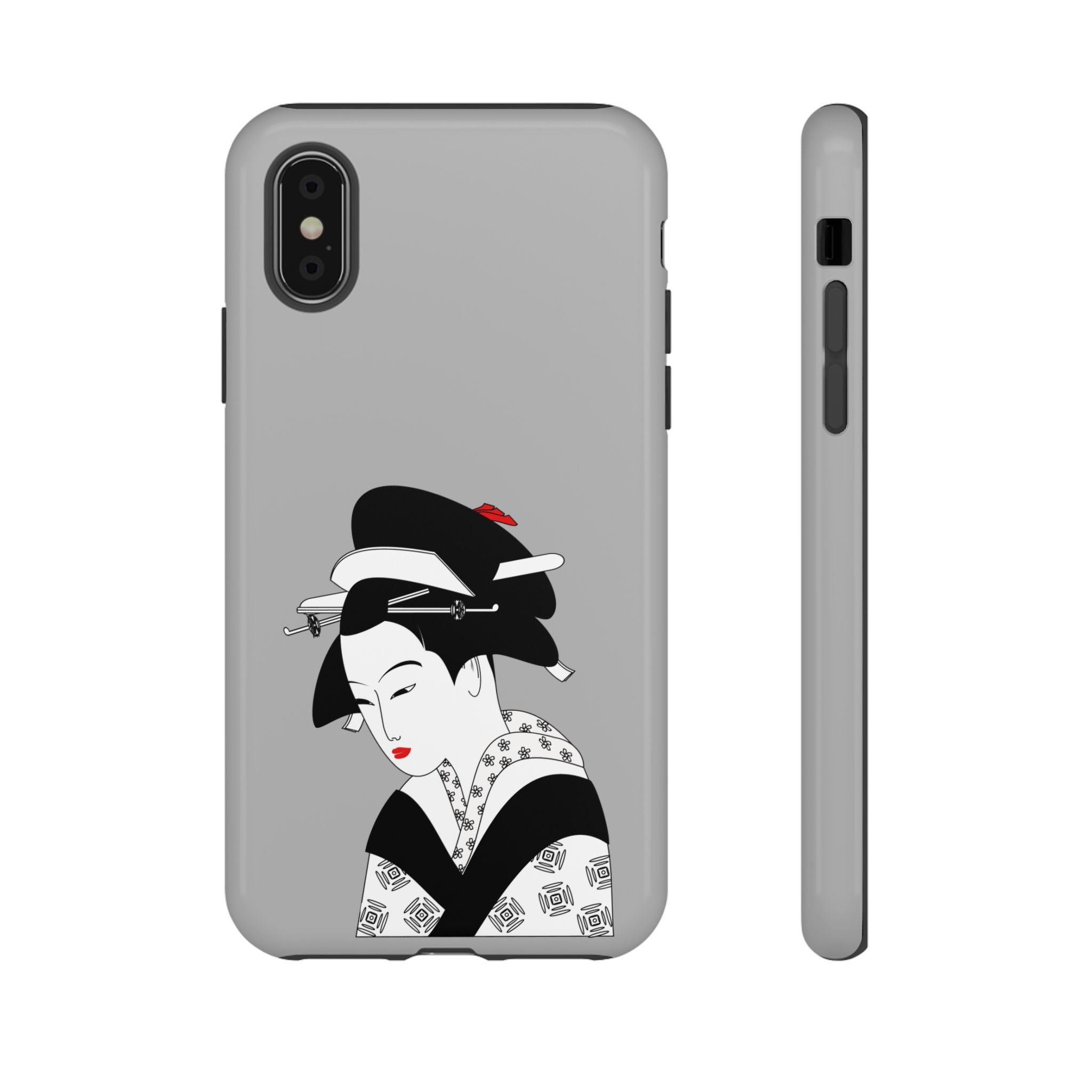 Stylish Phone Case with Japanese Geisha Design, Tough Phone Case, Cute Phone Cover, Japanese Art, Ethnic Style