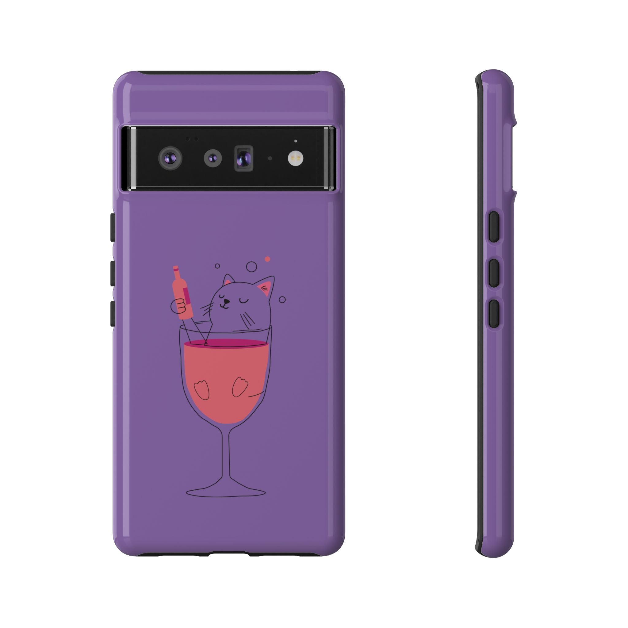 Cute Cat Phone Case, Fun Gift for Cat Lovers, Colorful Phone Cover, Pet Lover Accessory, Unique Cat Themed Case