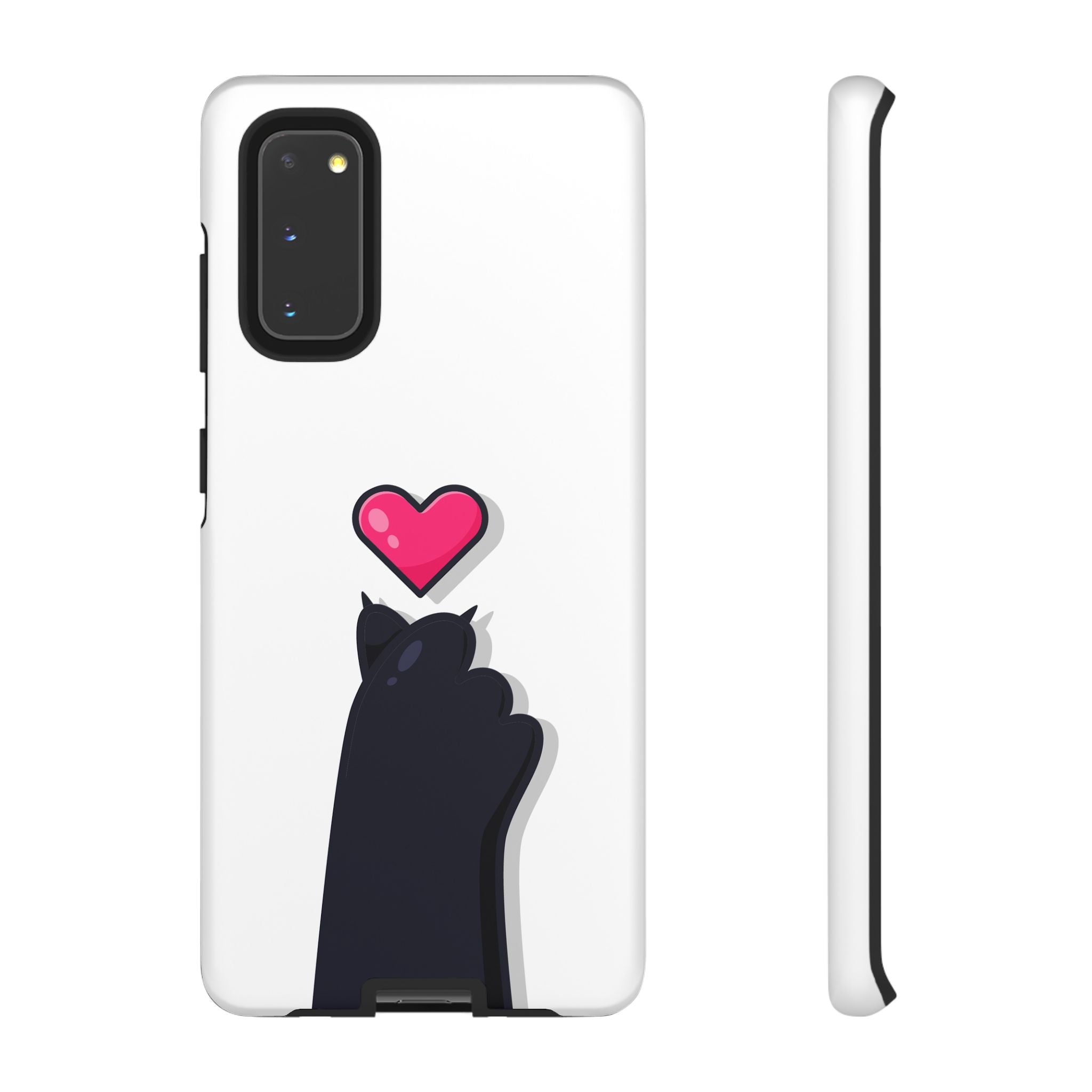 Cute Cat Love Phone Case, Tough Cell Phone Cover, Animal Lover Gifts, Pet Parent Accessories, Valentine's Day Essentials