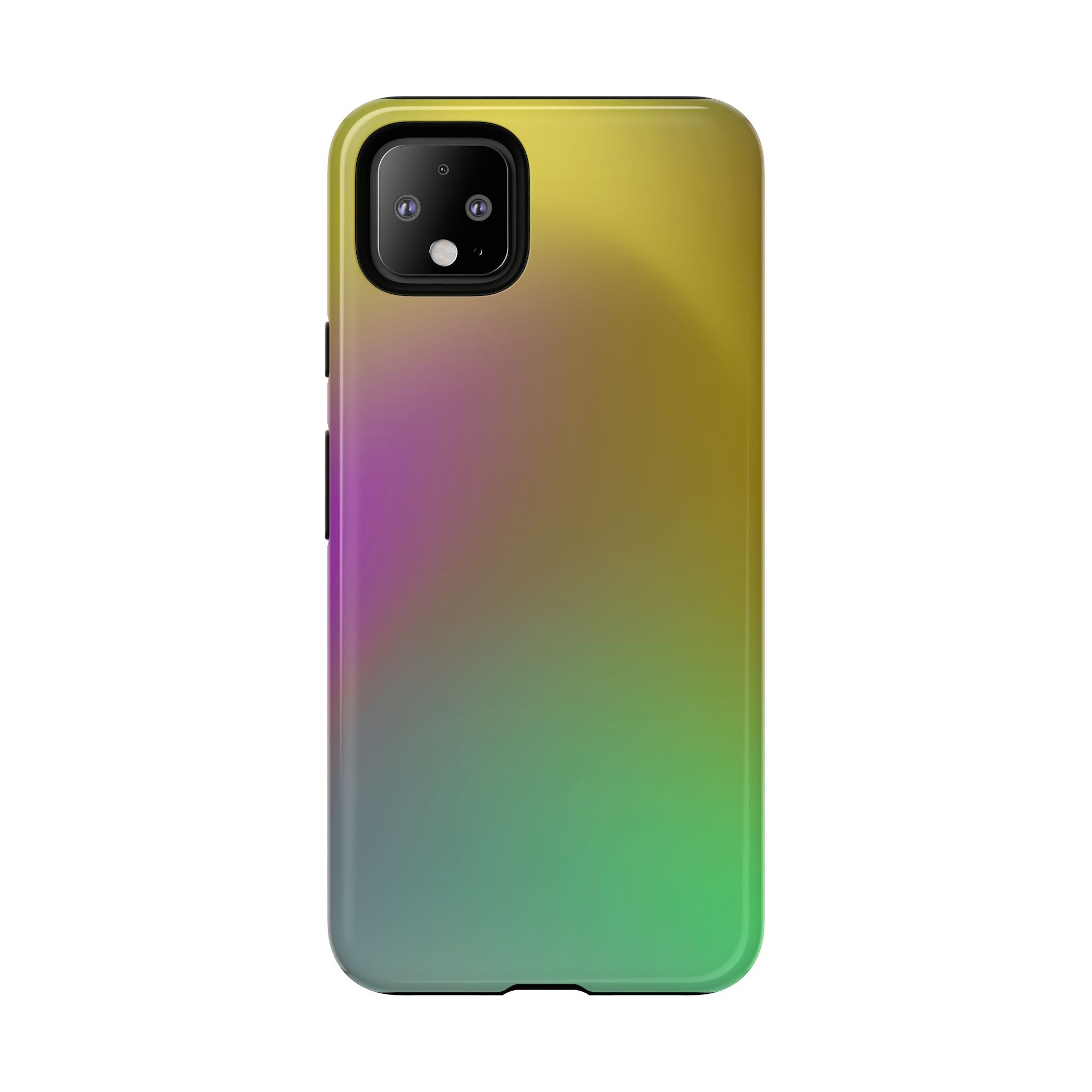 Vibrant Phone Case, Tough Cases, Colorful Phone Cover, Durable Mobile Case, Yellow Green Gradient Design