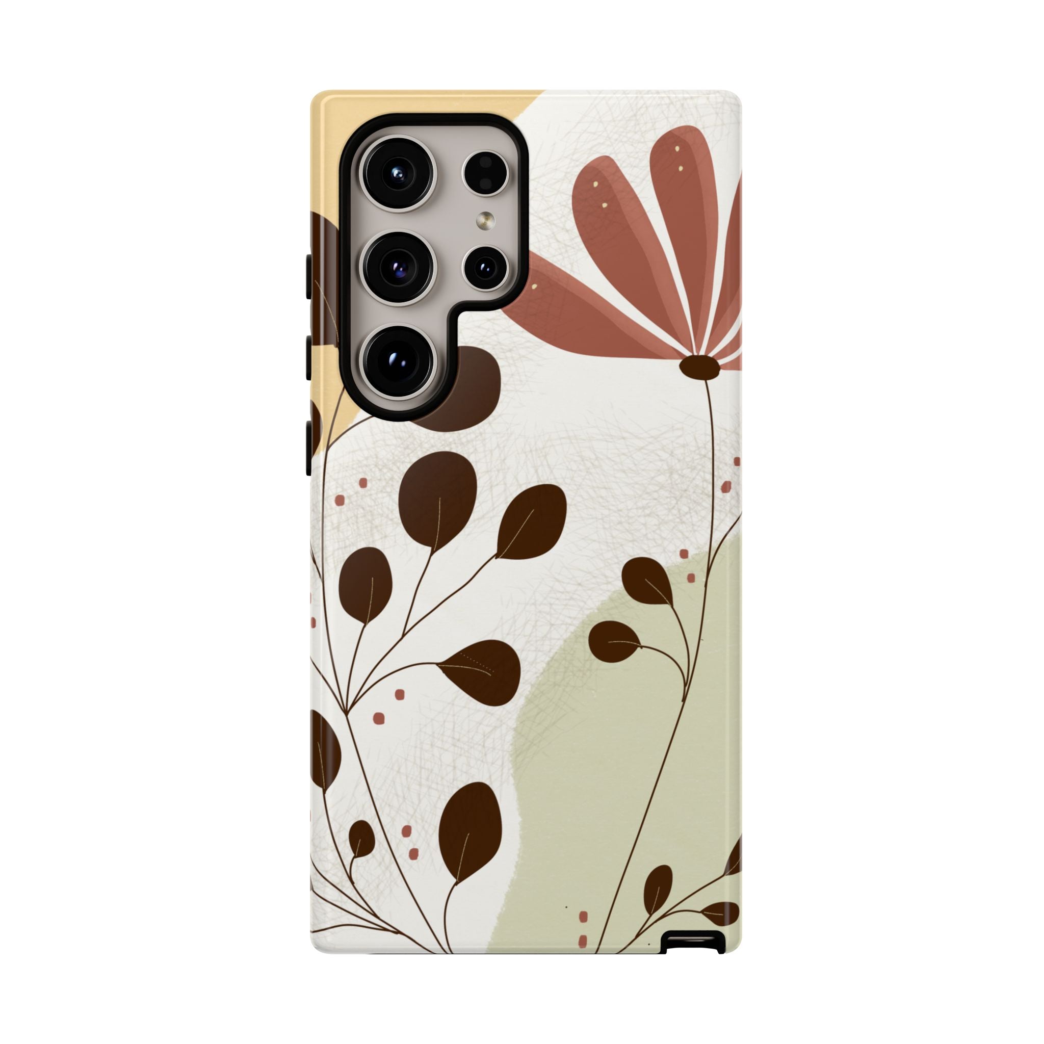 Floral Phone Case - Stylish Tough Cases for Women, Trendy Phone Cover, Gift for Her, Birthday Present, Everyday Use