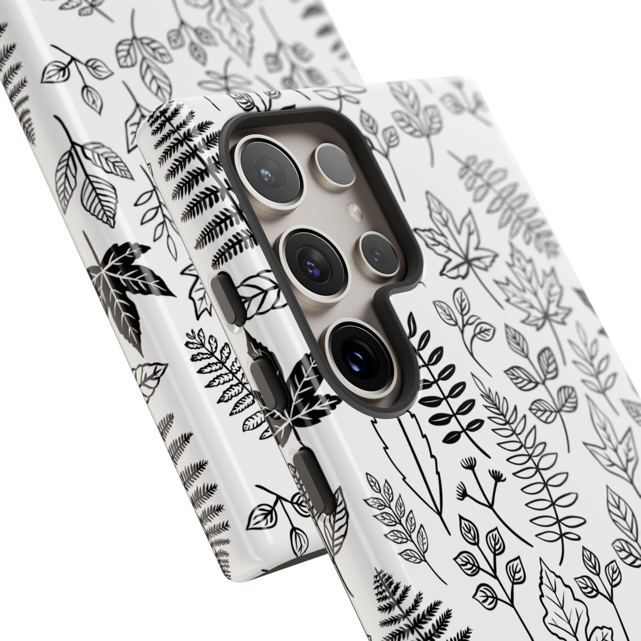 Stylish Phone Case for Nature Lovers, Botanical Design, Gift for Her, Fall Accessories, Customizable Tech Gear