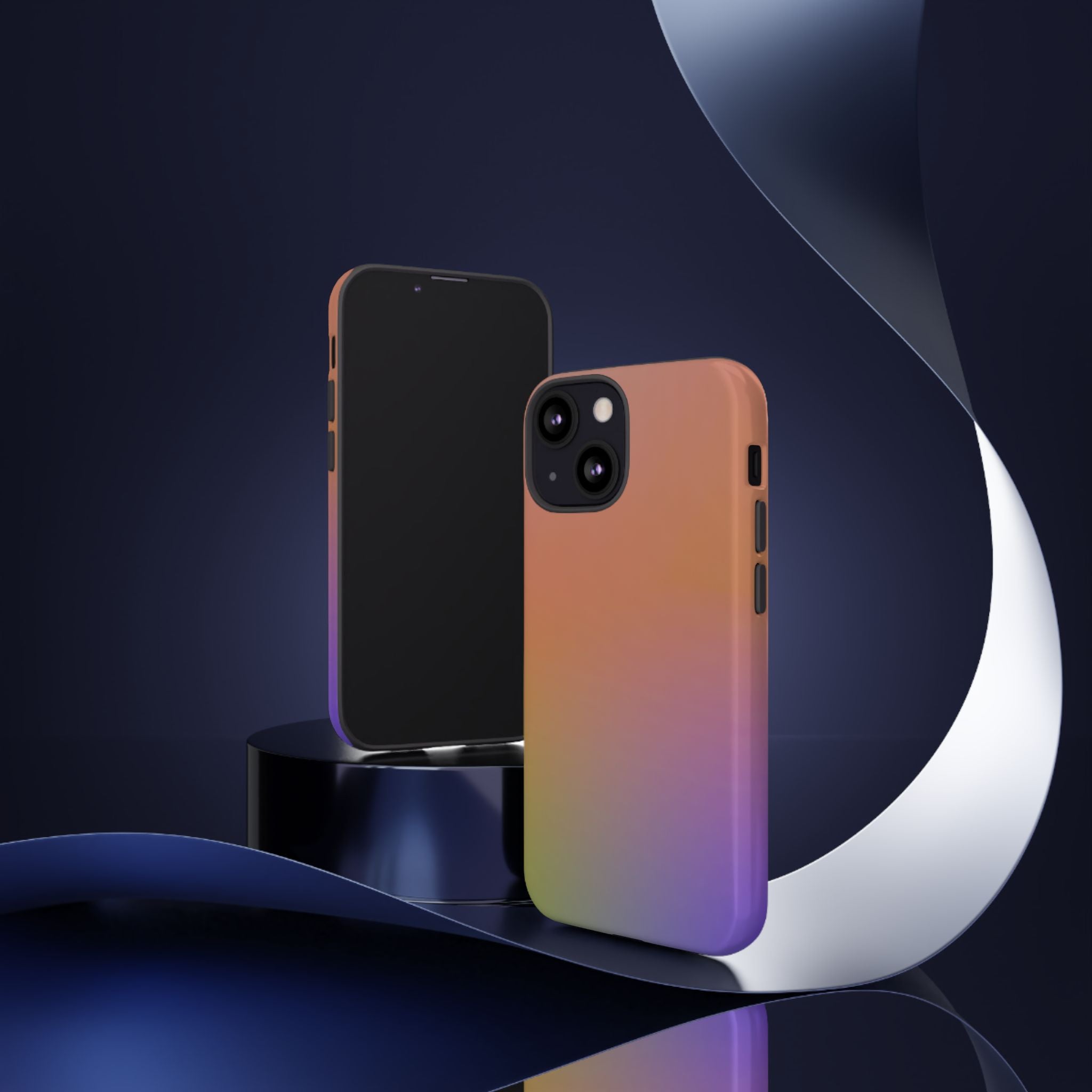 Colorful Gradient Phone Case, Tough Cases for iPhone, Customizable Phone Cover, Trendy Tech Accessory, Gift for Tech Lovers