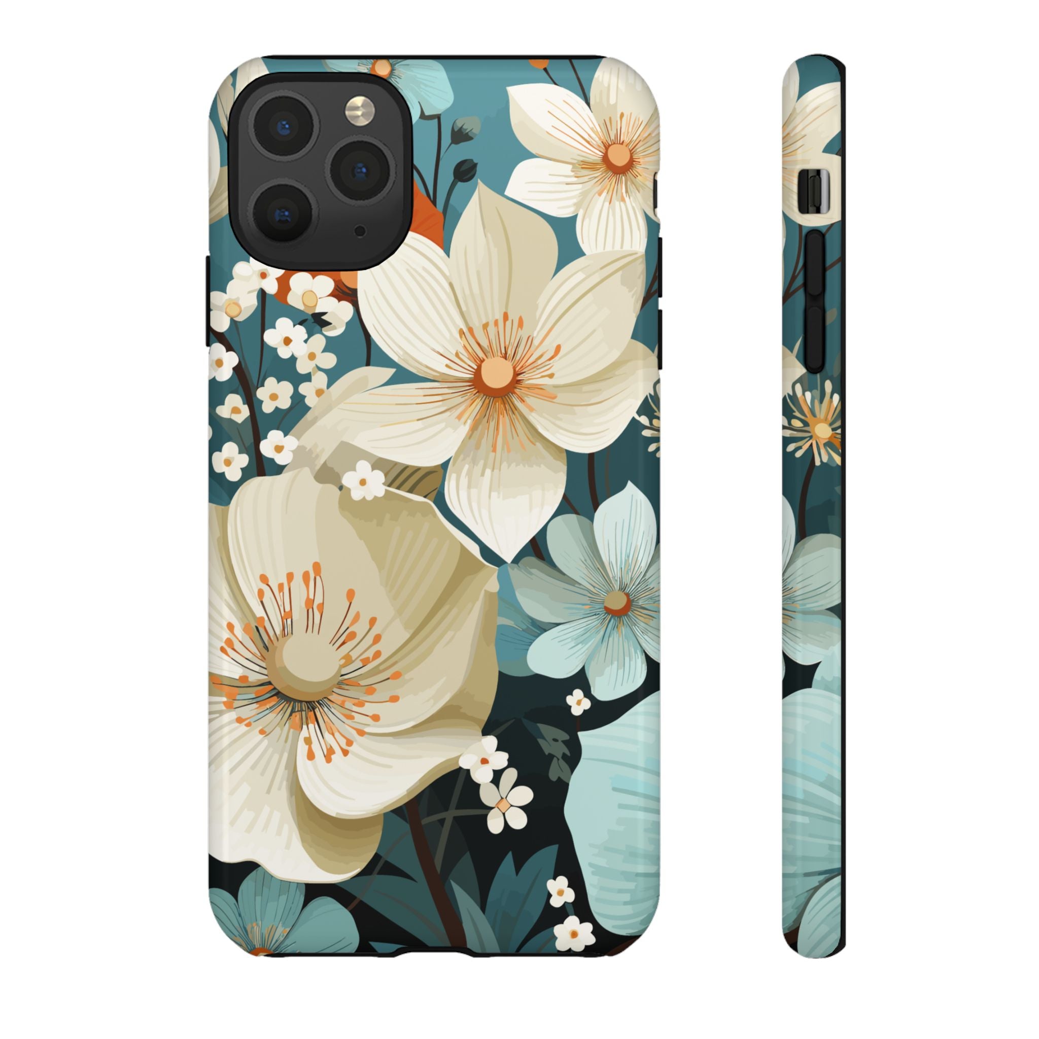 Floral Phone Case, Stylish Tough Cases with Botanical Design, Flower Print Phone Cover, Gifts for Nature Lovers, Eco-Friendly Mobile Cover