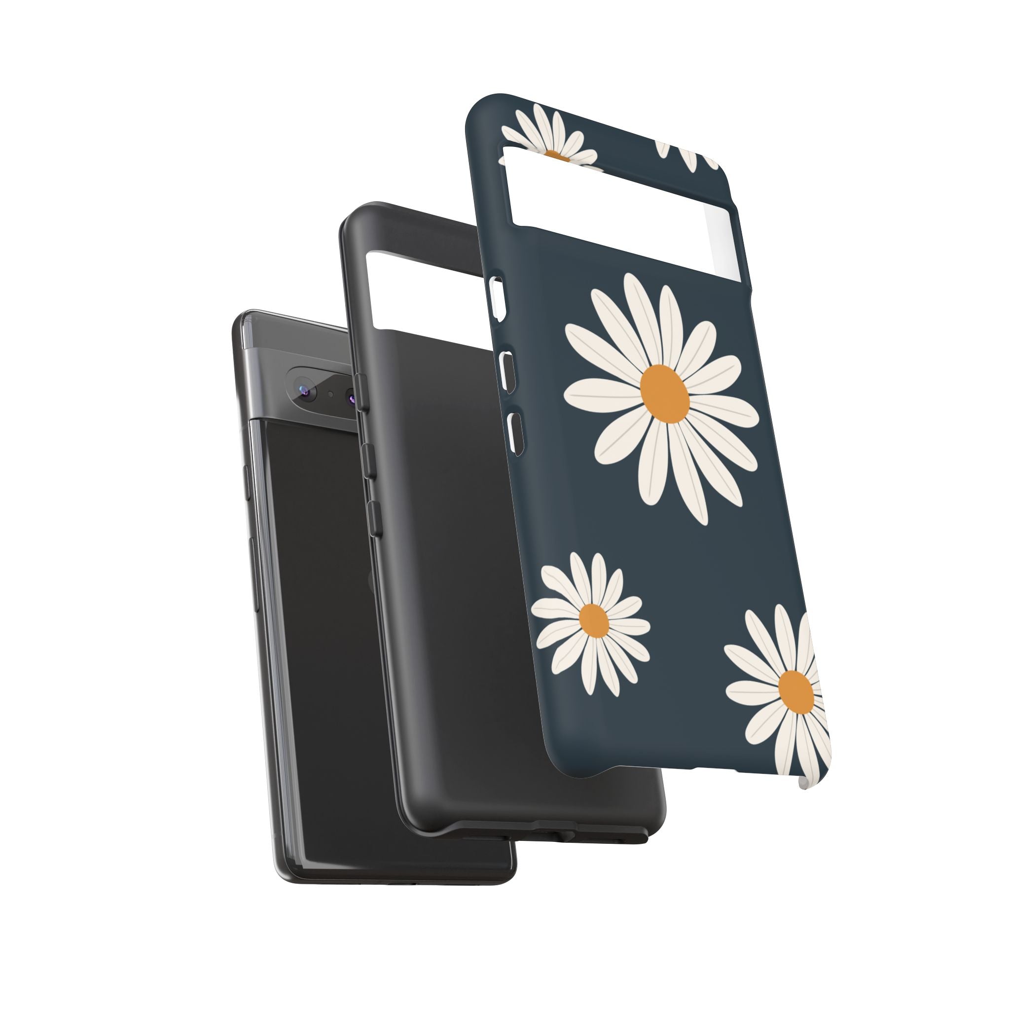 Daisy Phone Case, Floral Phone Cover, Tough Phone Case, Gift for Flower Lovers, Smartphone Accessory, Spring Design