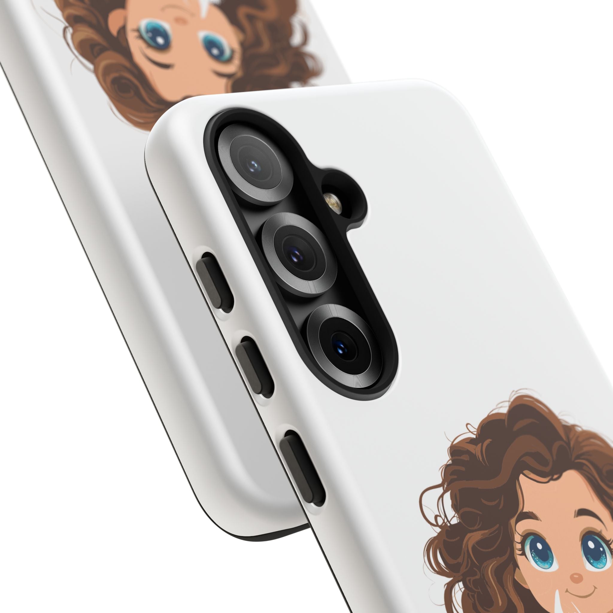 Cute Cat Lover Phone Case, Tough Phone Cover, Pet Lover Gift, Personalized Gift, Kids Phone Case, Animal Lover Accessories