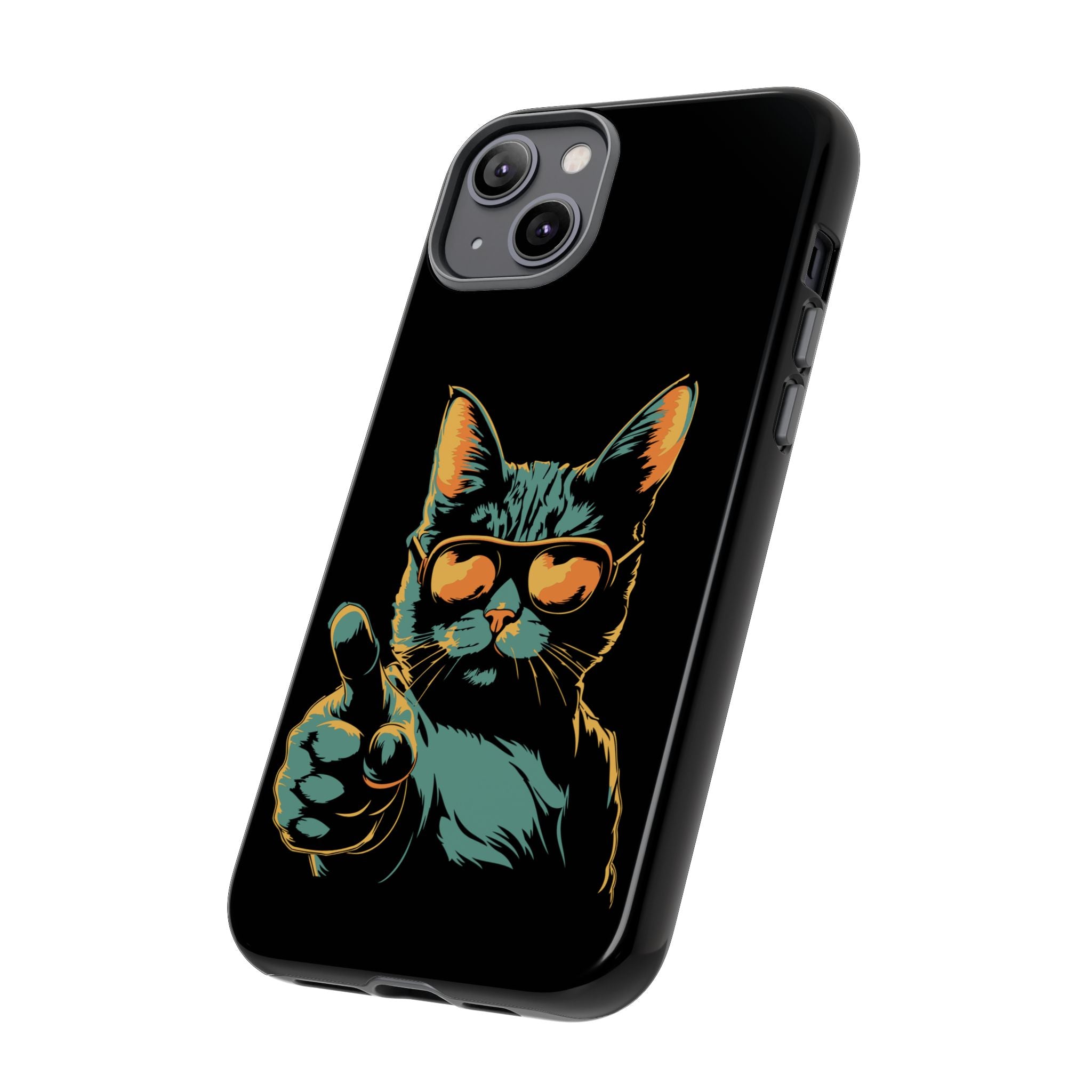 Cool Cat Phone Case, Stylish Phone Cover, Pet Lover Gift, Cute Cat Design, Fun Cat Accessories