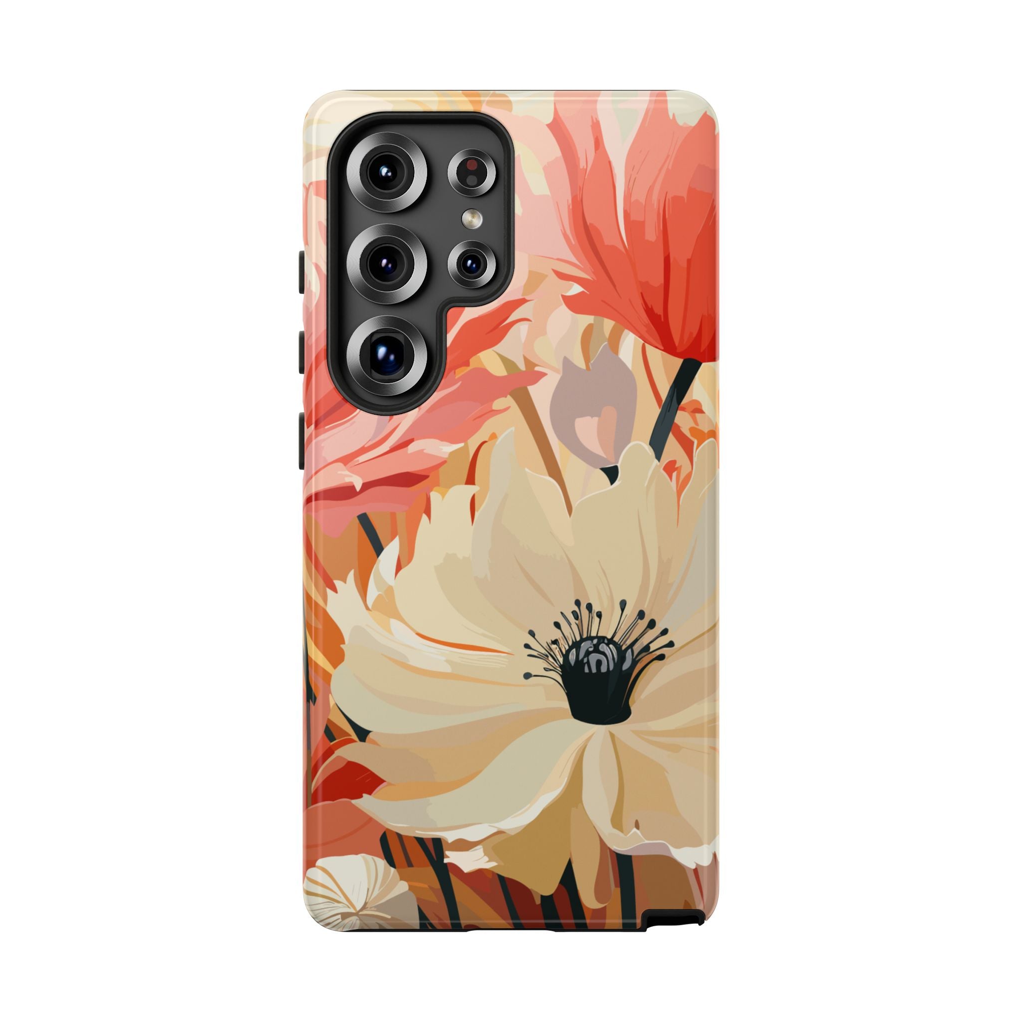 Floral Phone Case, Tough Protective Cover for Floral Lovers, Perfect Gift for Friends, Spring Celebration, Art Lovers Gift