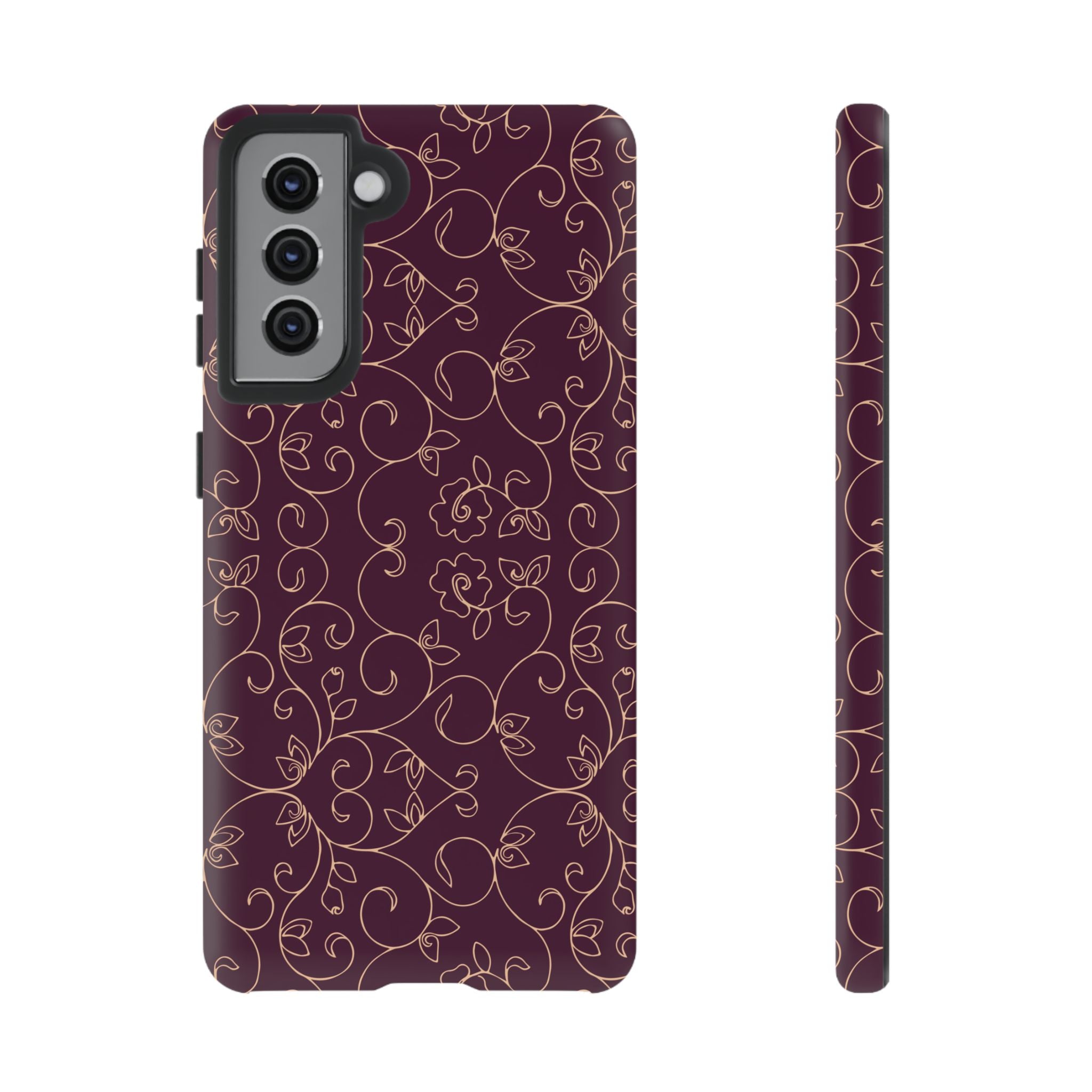 Elegant Floral Phone Case | Durable Mobile Cover, Gift for Her, Floral Design, Stylish Accessory, Phone Protection