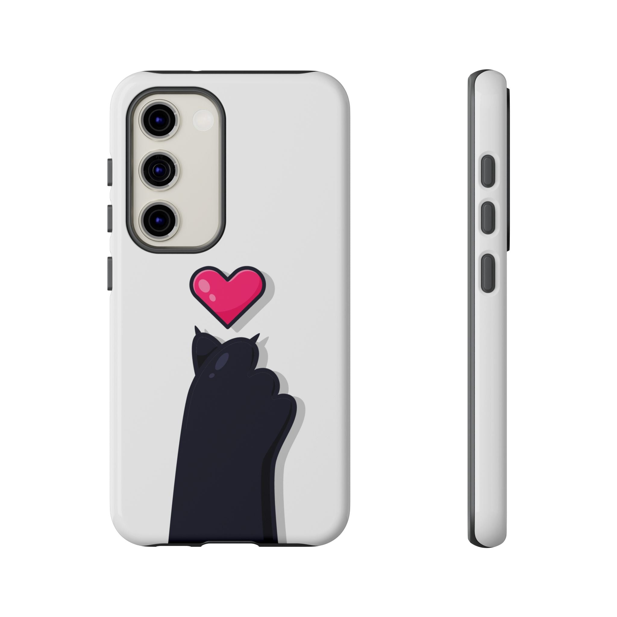Cute Cat Love Phone Case, Tough Cell Phone Cover, Animal Lover Gifts, Pet Parent Accessories, Valentine's Day Essentials