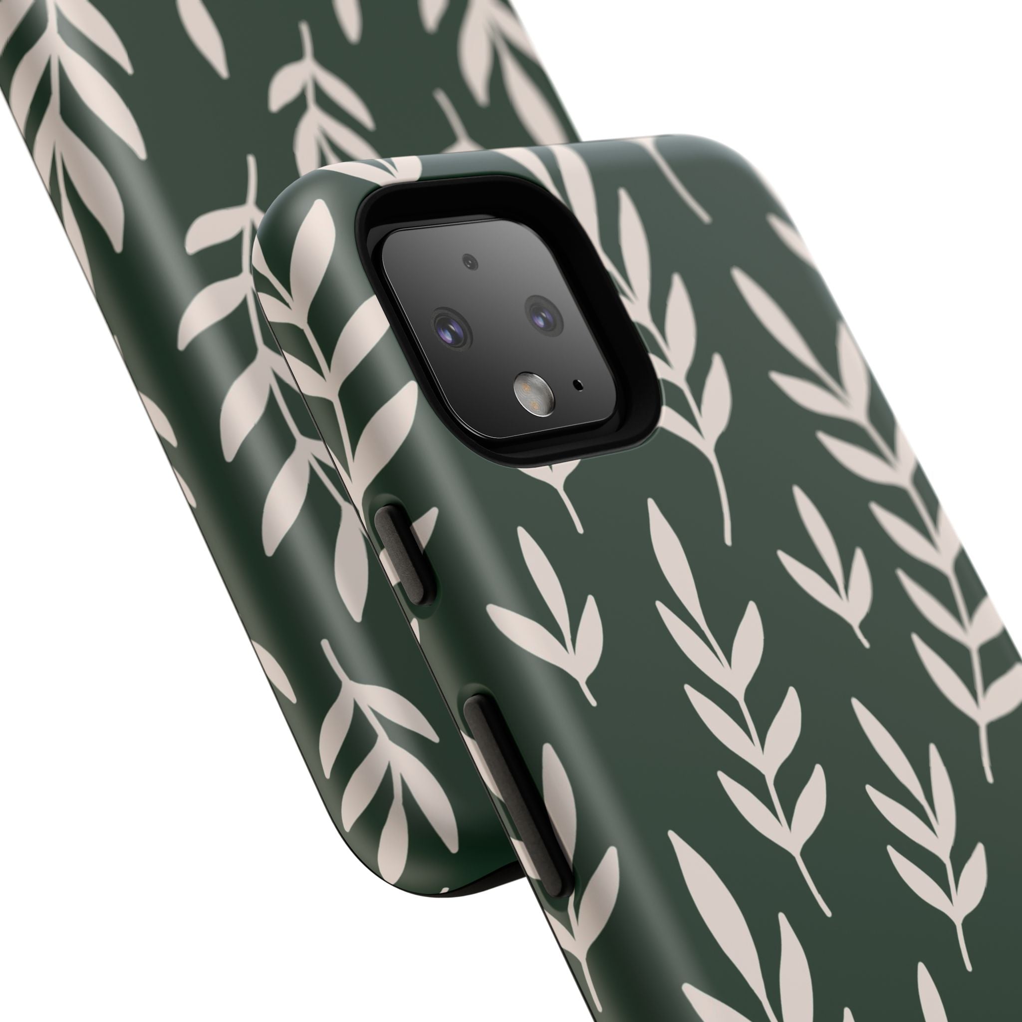 Leafy Phone Case, Tough Cases for Nature Lovers, Green Leaf Design, Eco-Friendly, Stylish Mobile Cover, Gift for Her