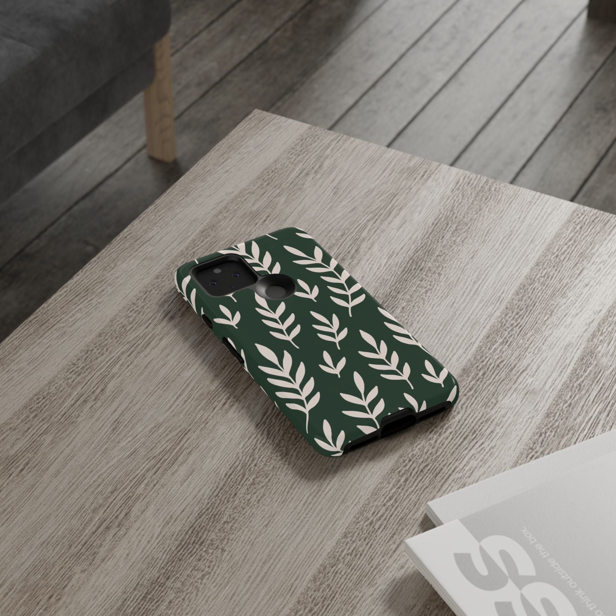 Leafy Phone Case, Tough Cases for Nature Lovers, Green Leaf Design, Eco-Friendly, Stylish Mobile Cover, Gift for Her