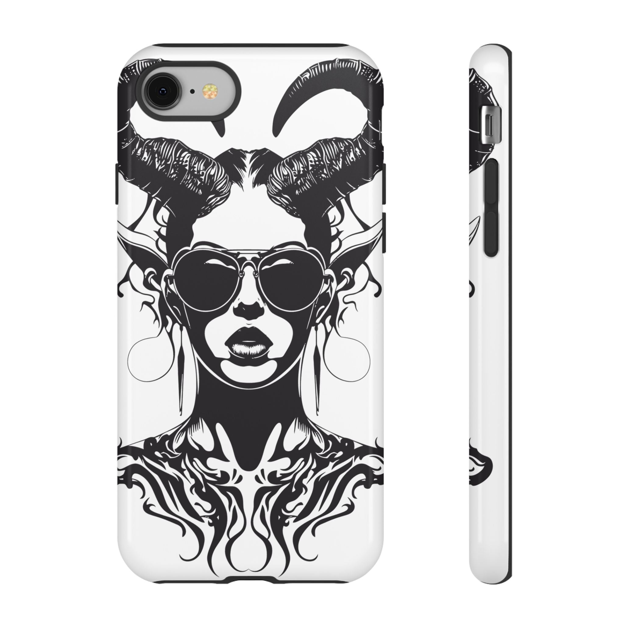 Tough Cases: Stylish Phone Case with Edgy Design, Protective Cover, Gift for Her, Trendy Accessories, Unique Art, Holiday Present