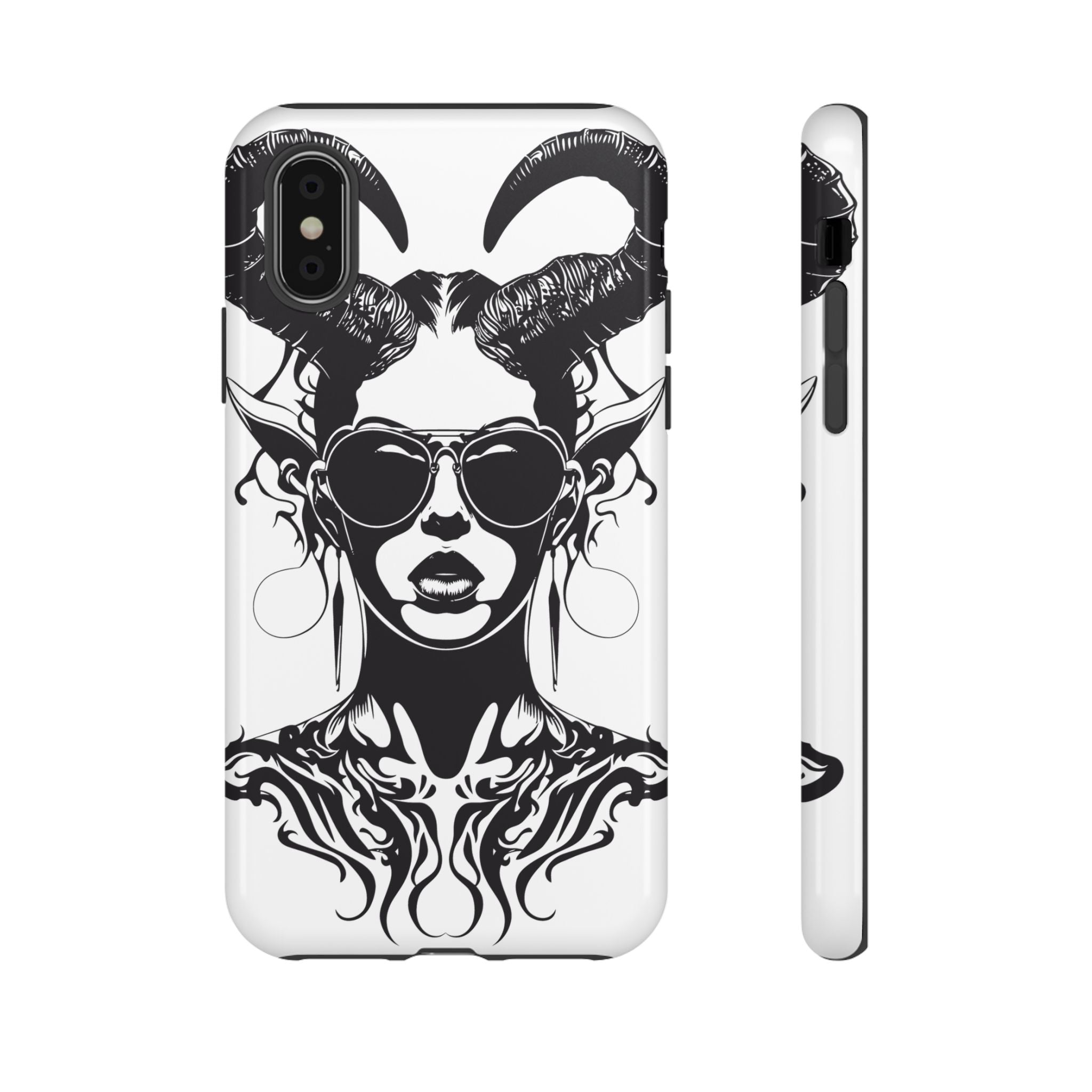 Tough Cases: Stylish Phone Case with Edgy Design, Protective Cover, Gift for Her, Trendy Accessories, Unique Art, Holiday Present