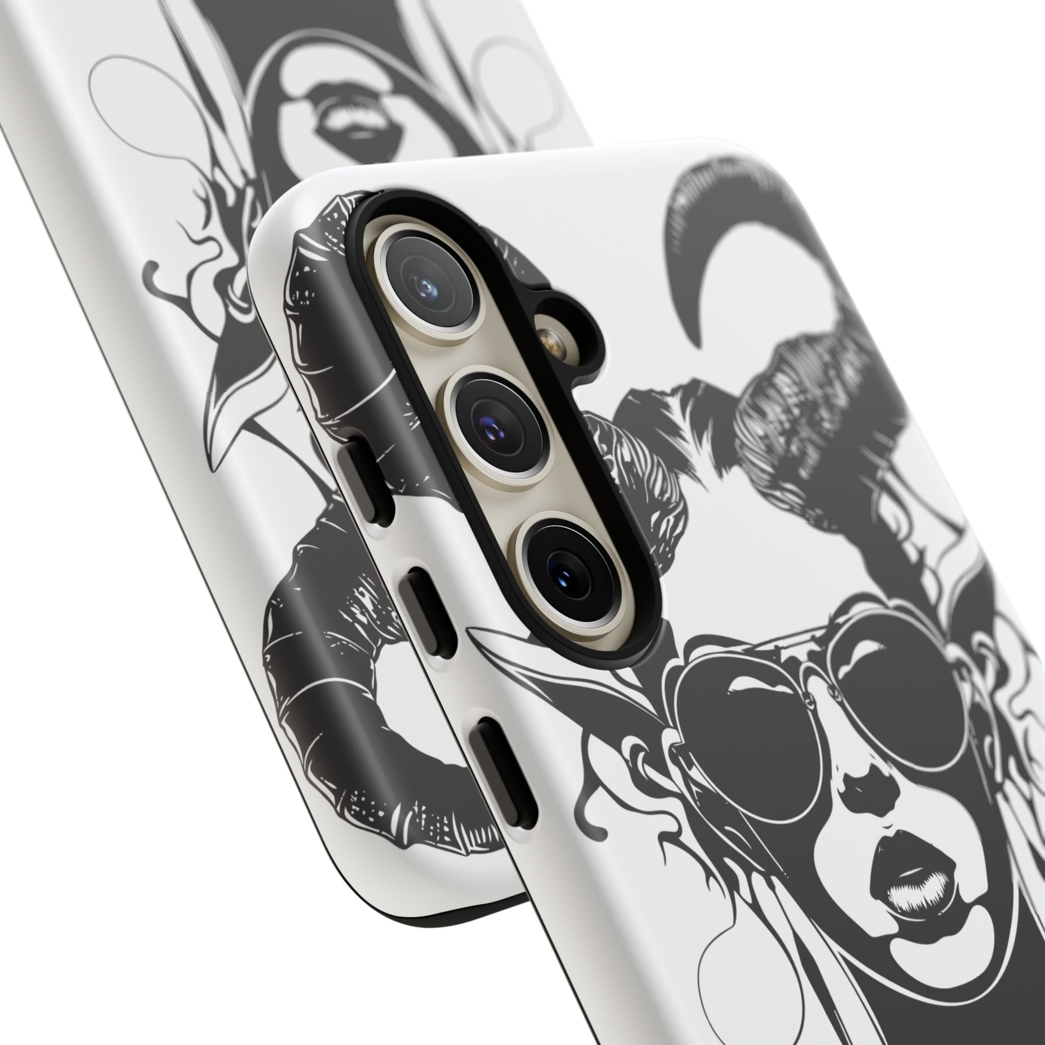 Tough Cases: Stylish Phone Case with Edgy Design, Protective Cover, Gift for Her, Trendy Accessories, Unique Art, Holiday Present