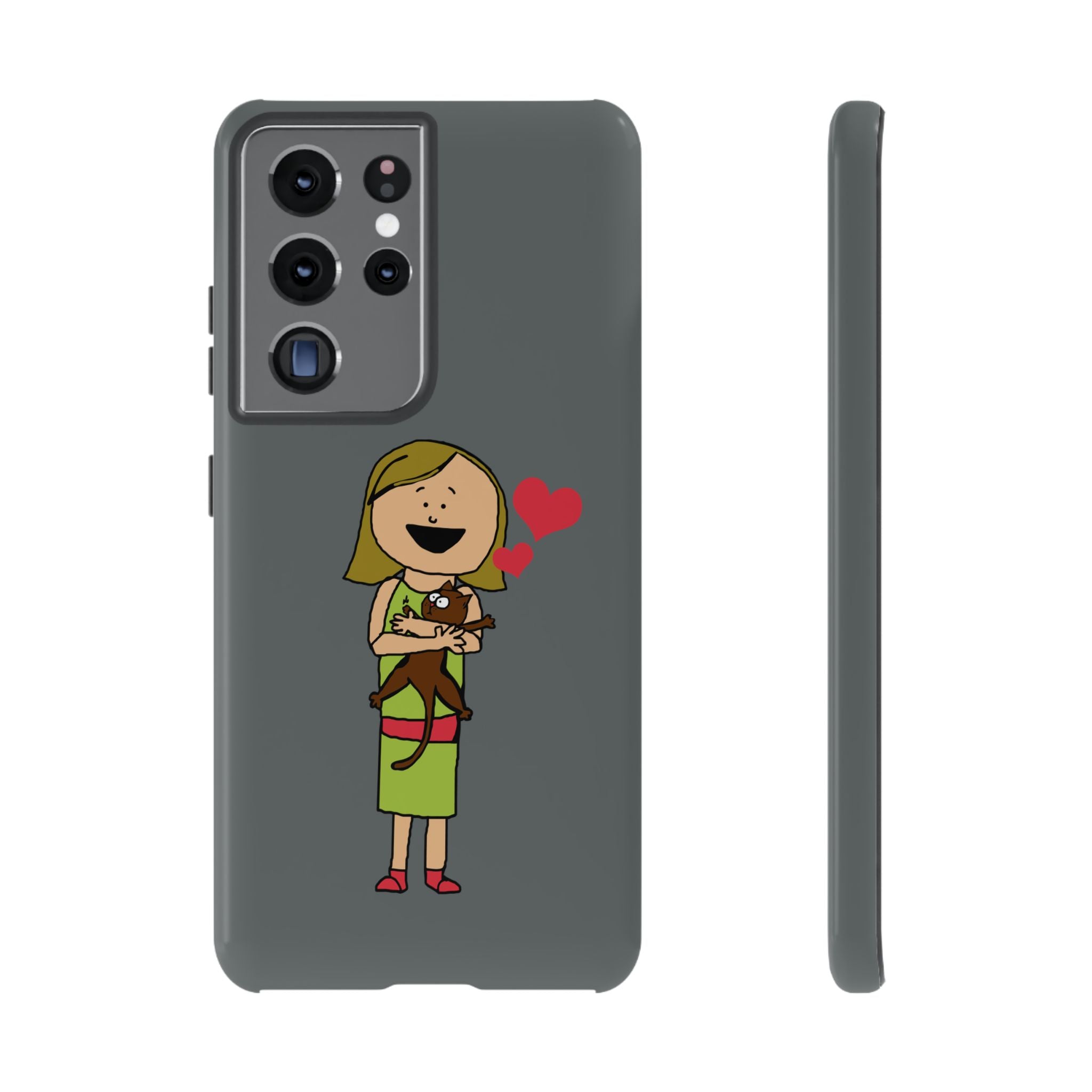 Pet Lover's Phone Case, Cute Animal Phone Cover, Gift for Dog Lovers, Cartoon Design, Fun Smartphone Accessory