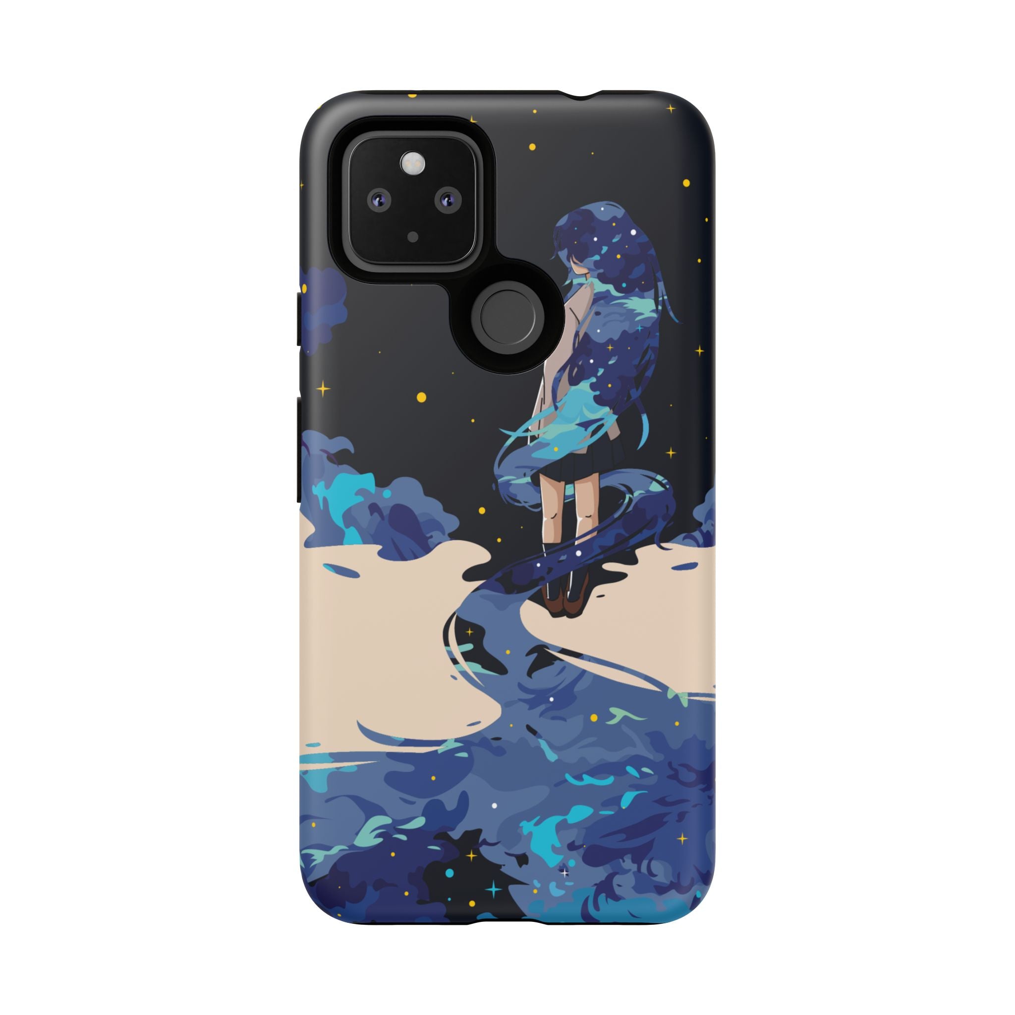 Galaxy-Inspired Phone Case, Celestial Design, Tough Phone Cover, Gift for Space Lovers, Artsy Accessories, Unique Merchandise