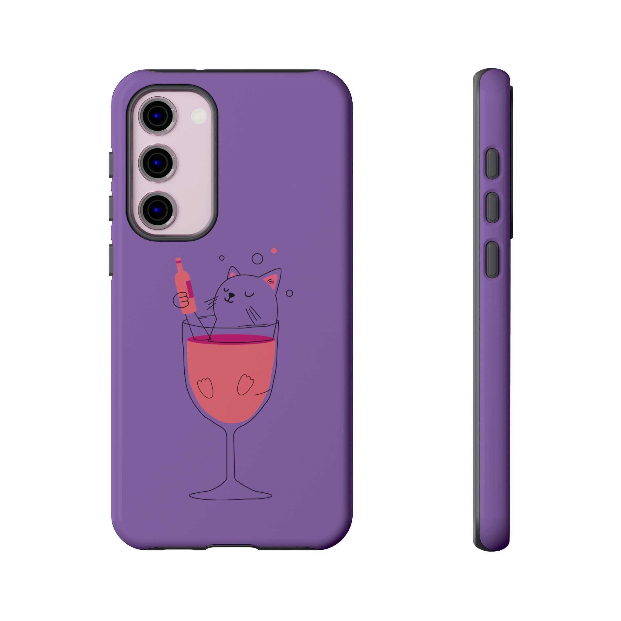 Cute Cat Phone Case, Fun Gift for Cat Lovers, Colorful Phone Cover, Pet Lover Accessory, Unique Cat Themed Case