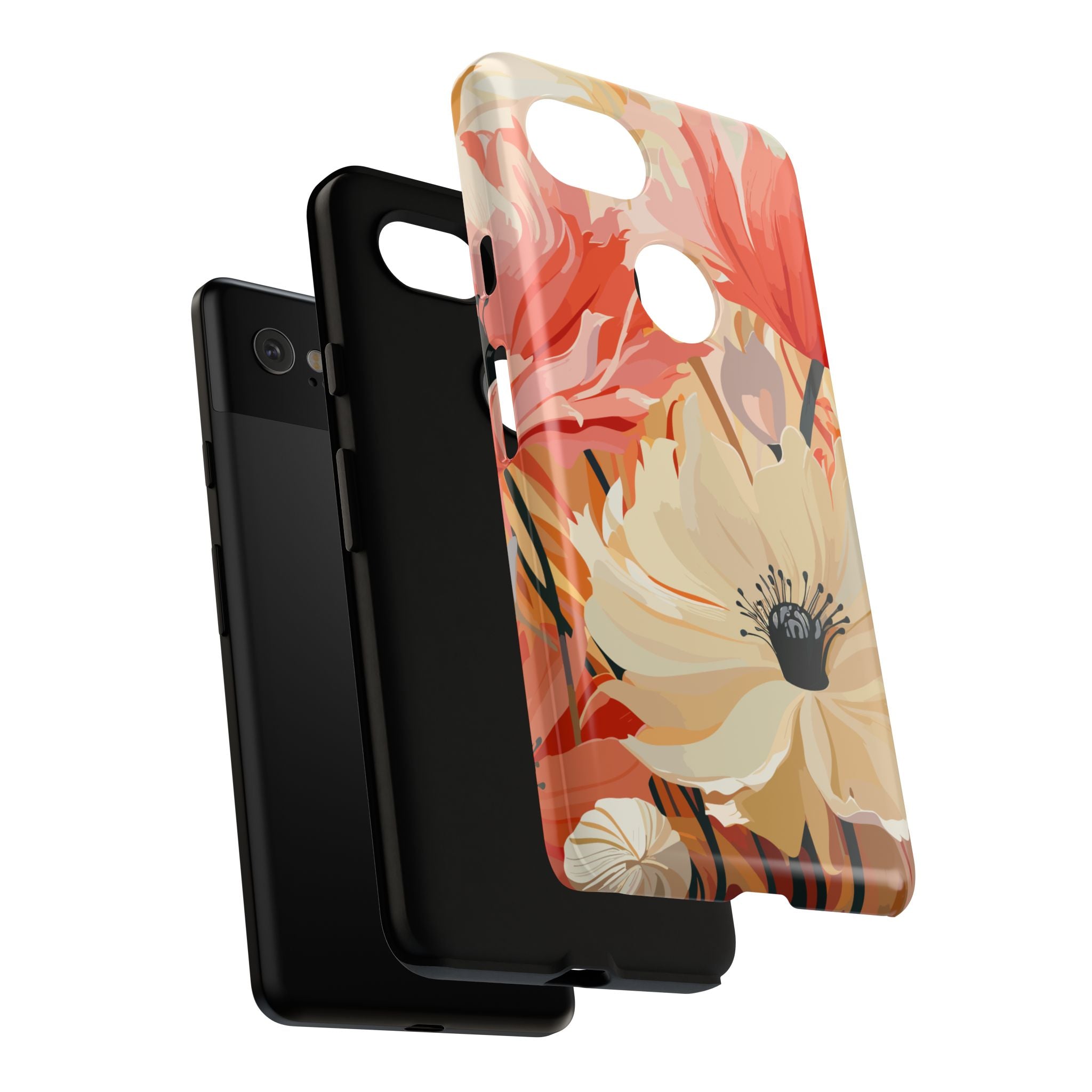 Floral Phone Case, Tough Protective Cover for Floral Lovers, Perfect Gift for Friends, Spring Celebration, Art Lovers Gift