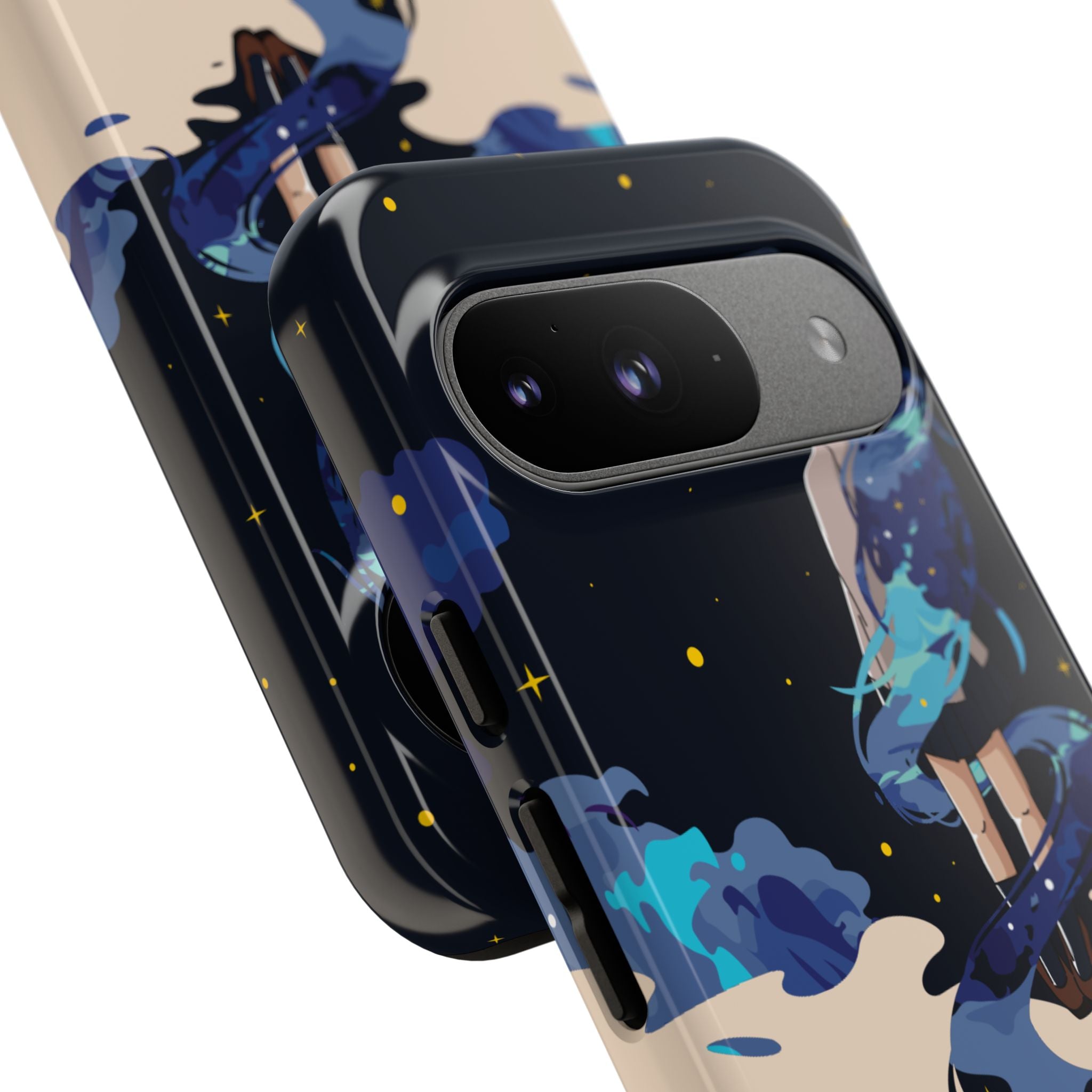 Galaxy-Inspired Phone Case, Celestial Design, Tough Phone Cover, Gift for Space Lovers, Artsy Accessories, Unique Merchandise