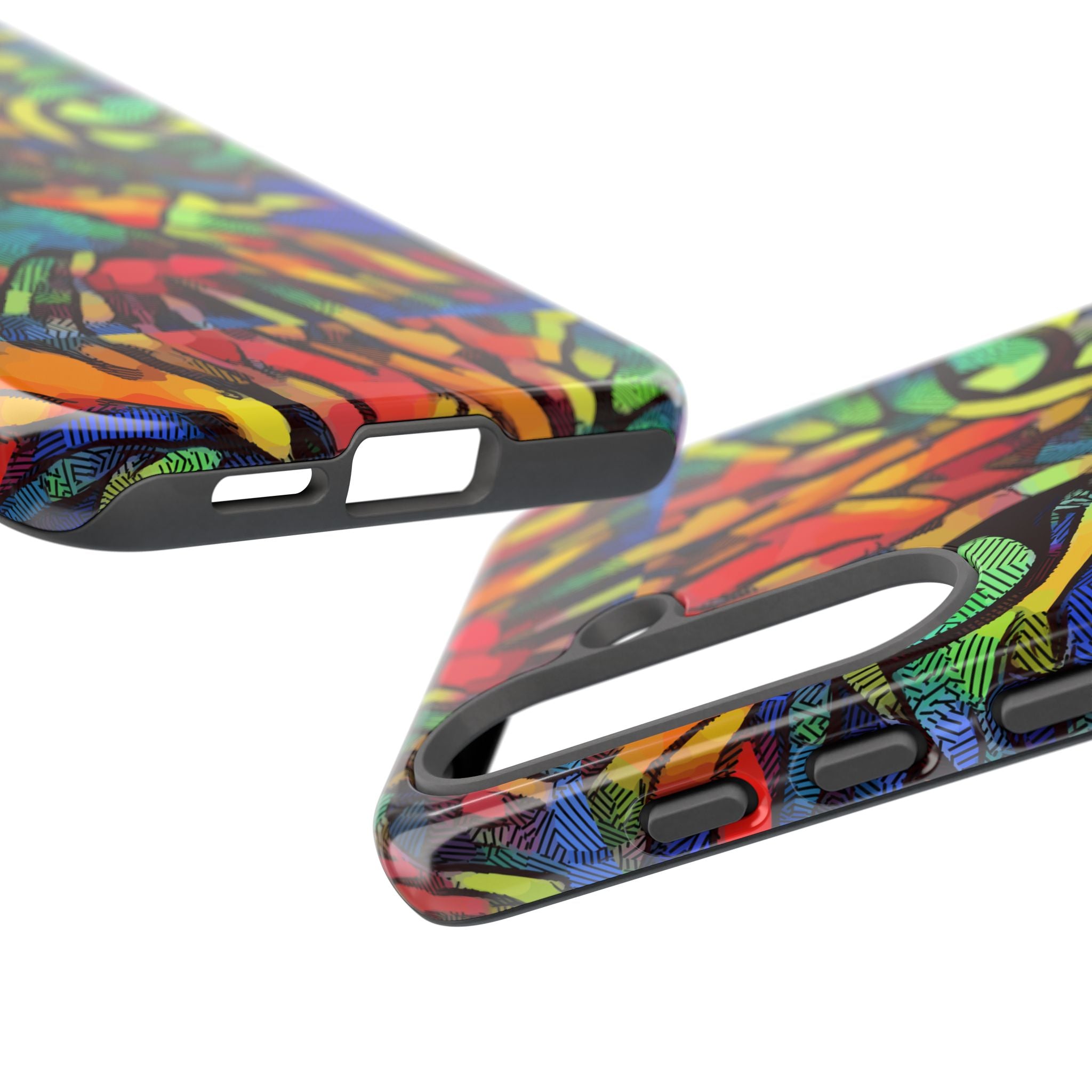 Colorful Phone Cases for Vibrant Style - Tough Cases, Unique Gifts, Animal Print, Artistic Design, Phone Accessories, Eco-Friendly