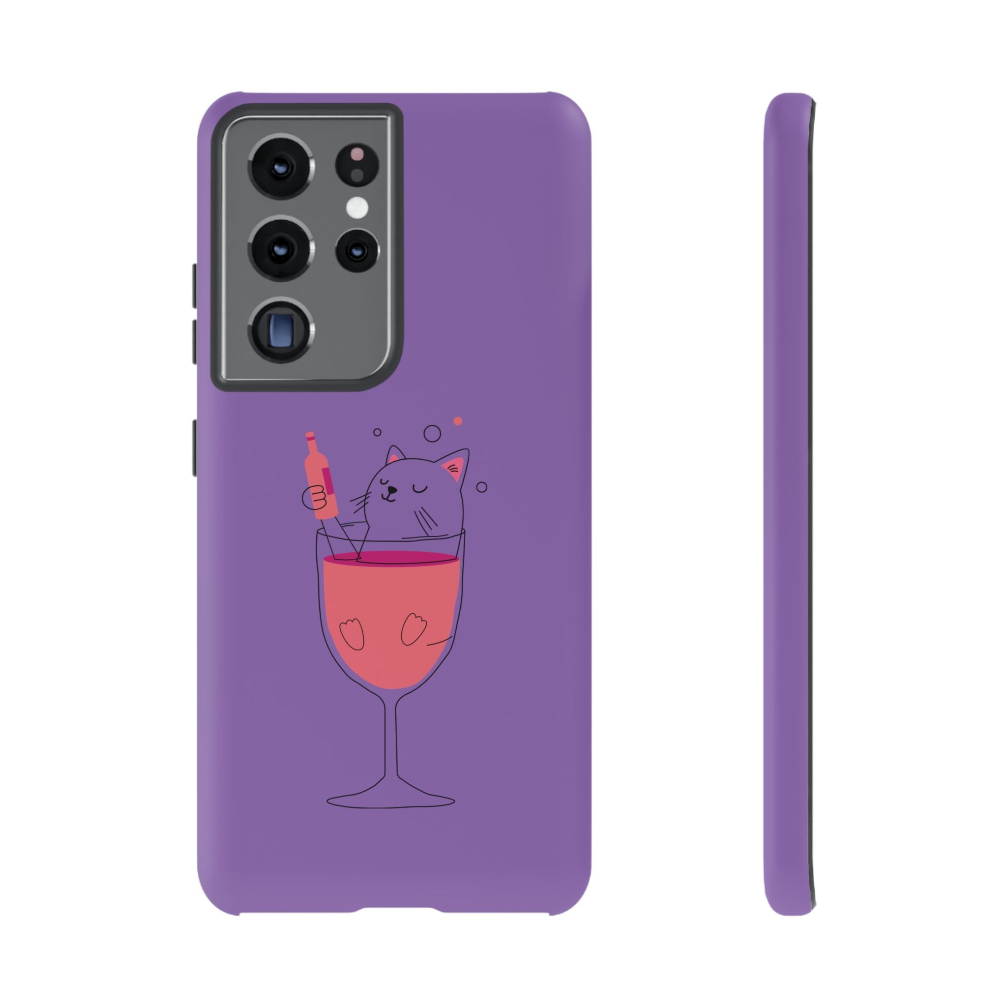 Cute Cat Phone Case, Fun Gift for Cat Lovers, Colorful Phone Cover, Pet Lover Accessory, Unique Cat Themed Case