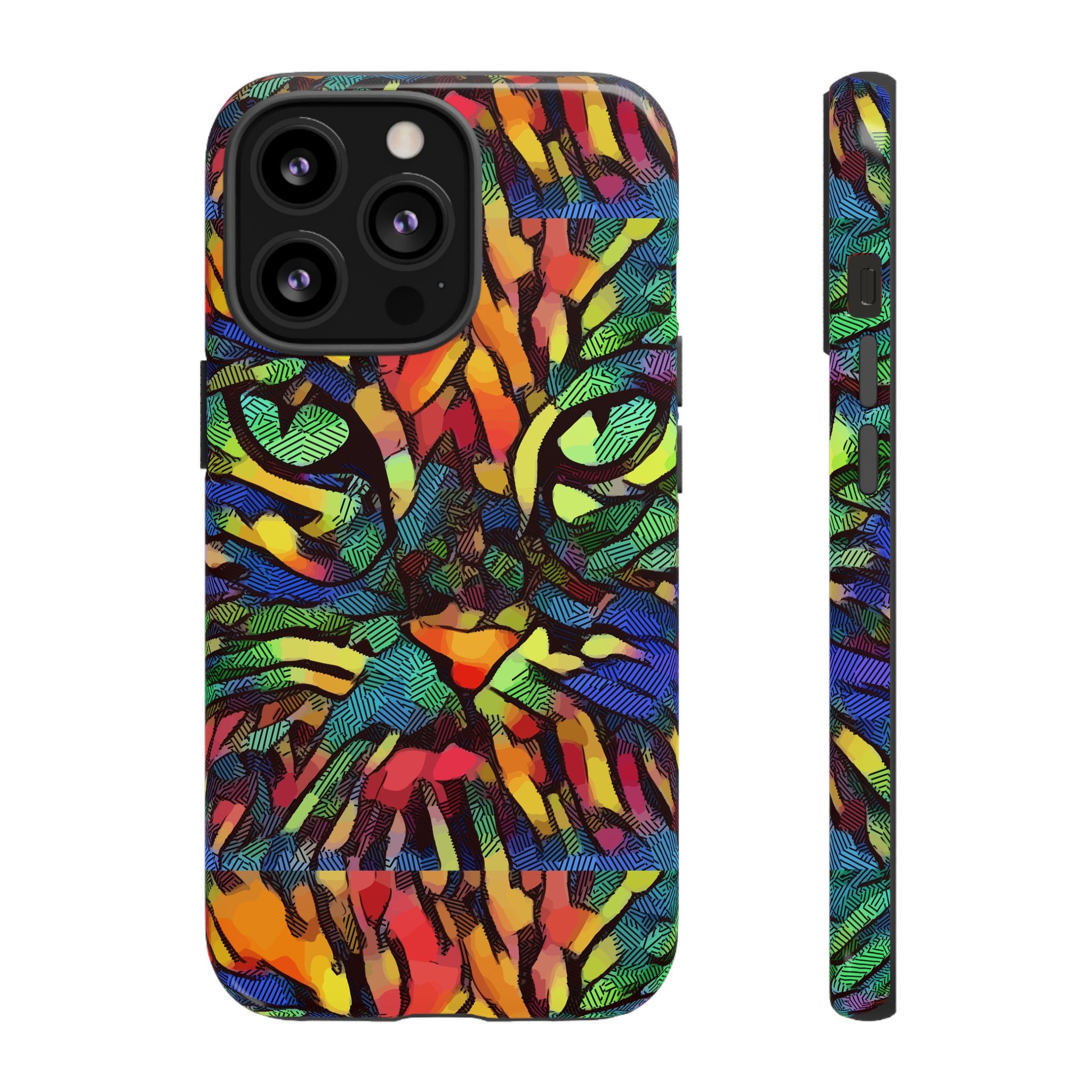 Colorful Phone Cases for Vibrant Style - Tough Cases, Unique Gifts, Animal Print, Artistic Design, Phone Accessories, Eco-Friendly