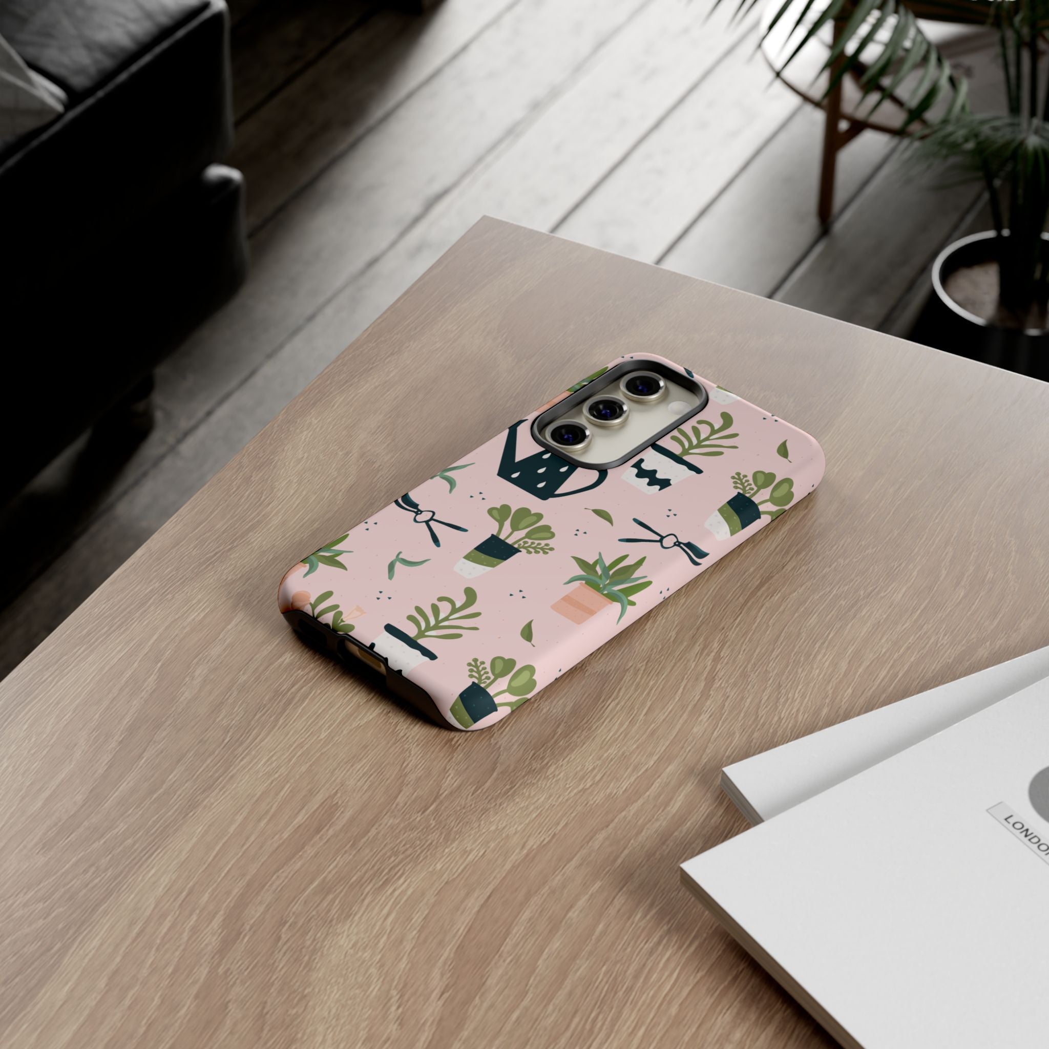 Floral Phone Case, Cute Plant Lover Case, Gift for Gardeners, Phone Cover, Green Thumb Accessories, Mother's Day Gift