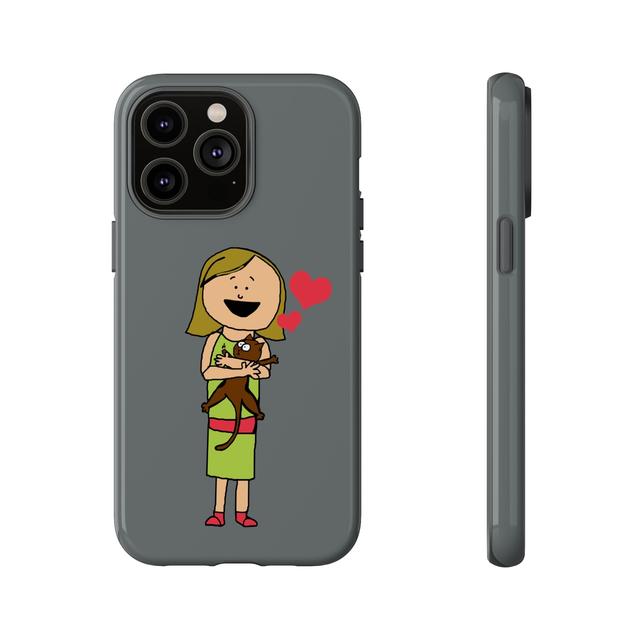 Pet Lover's Phone Case, Cute Animal Phone Cover, Gift for Dog Lovers, Cartoon Design, Fun Smartphone Accessory