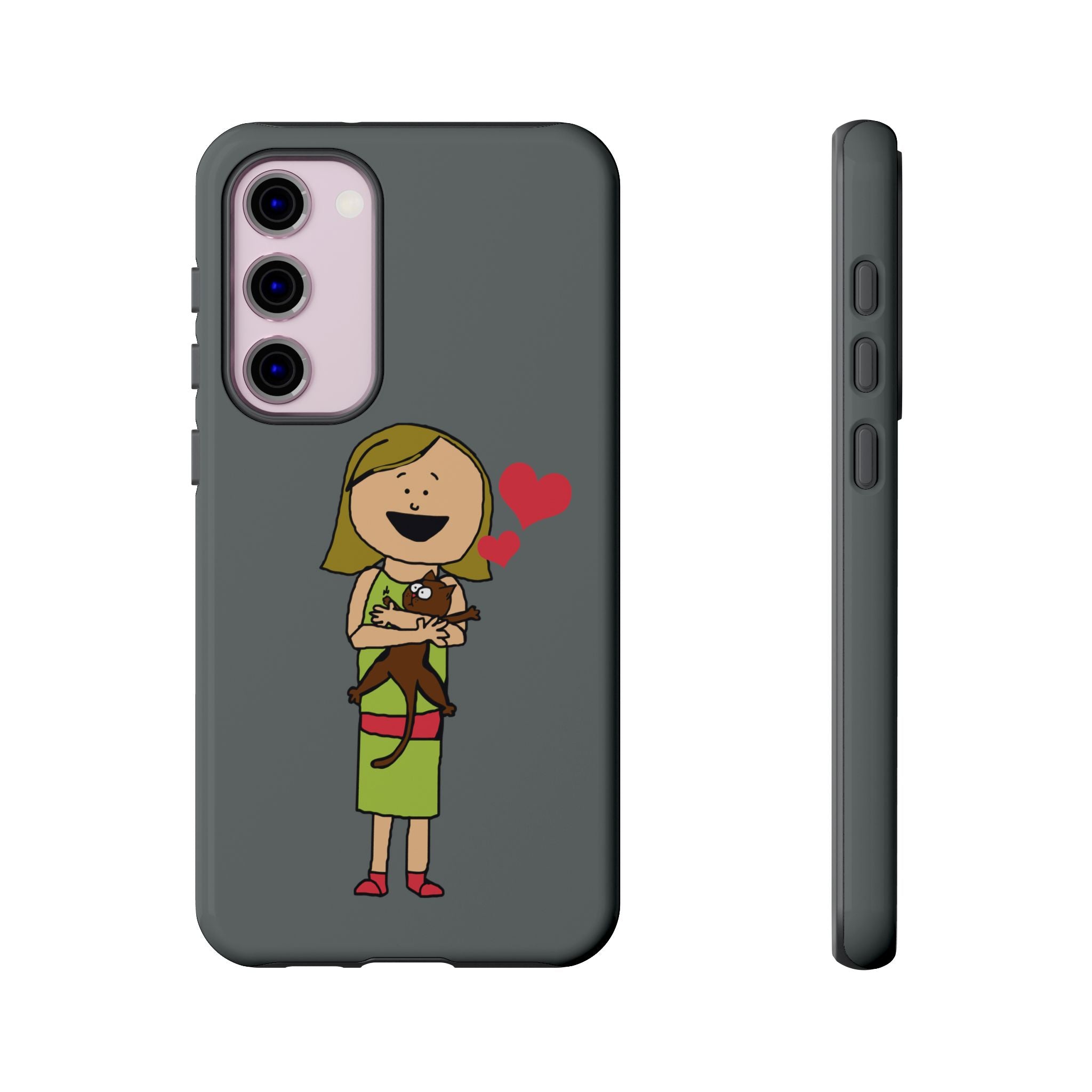Pet Lover's Phone Case, Cute Animal Phone Cover, Gift for Dog Lovers, Cartoon Design, Fun Smartphone Accessory