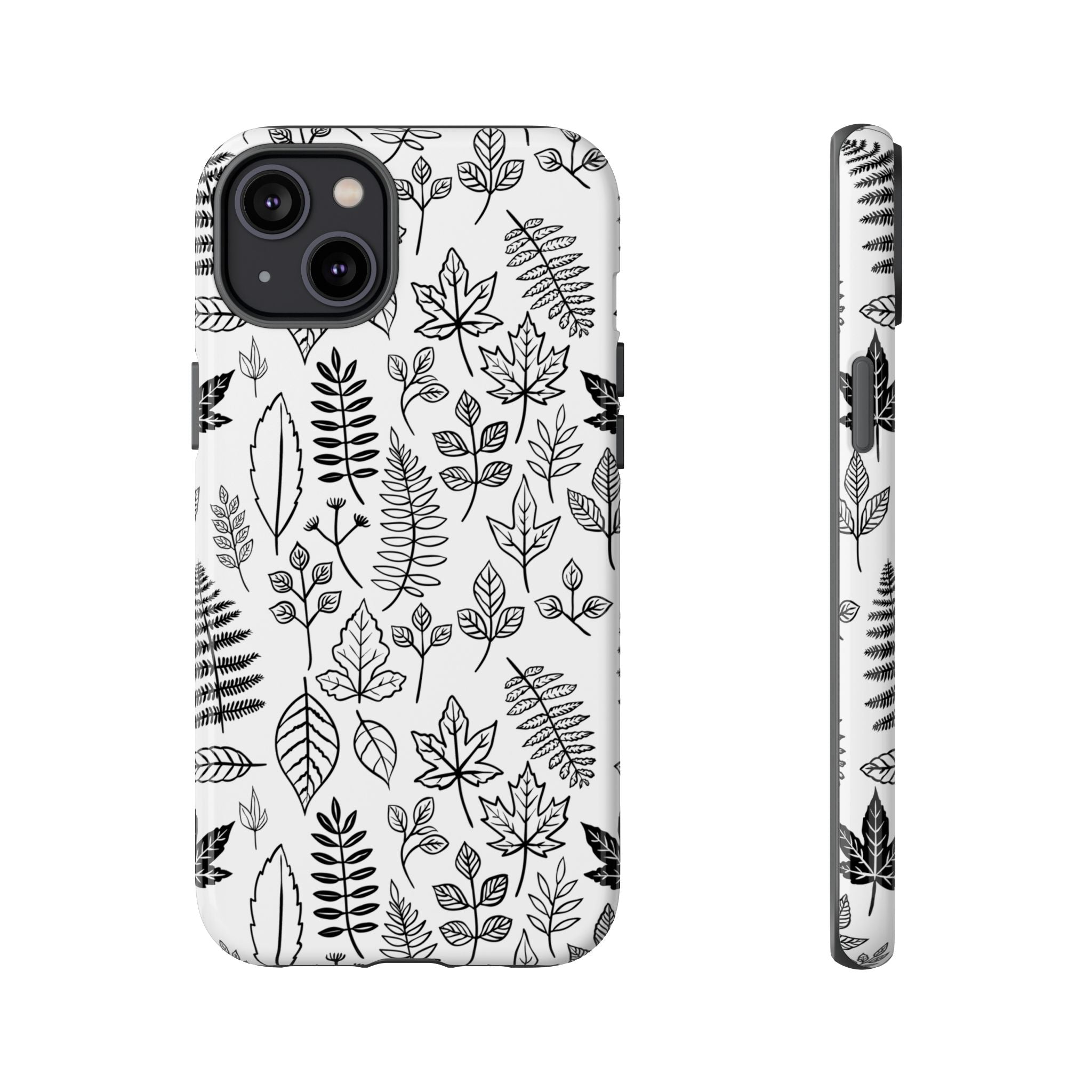 Stylish Phone Case for Nature Lovers, Botanical Design, Gift for Her, Fall Accessories, Customizable Tech Gear