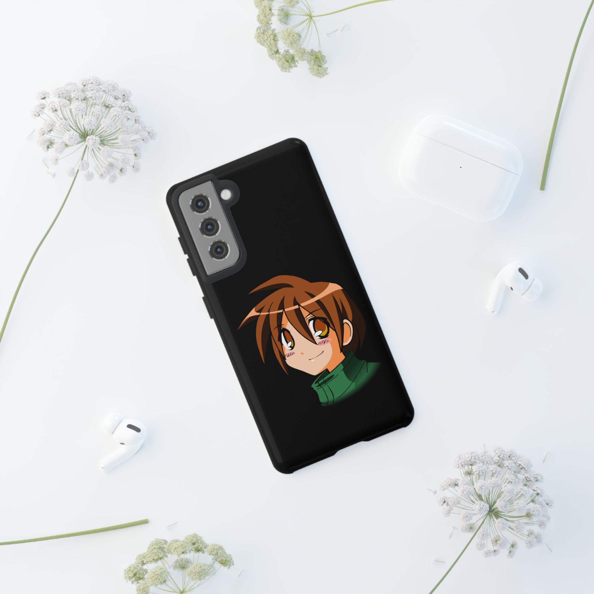 Anime Character Phone Case, Cute Phone Cover, Tough Cases for Teens, Customizable Gift, Geeky Accessories