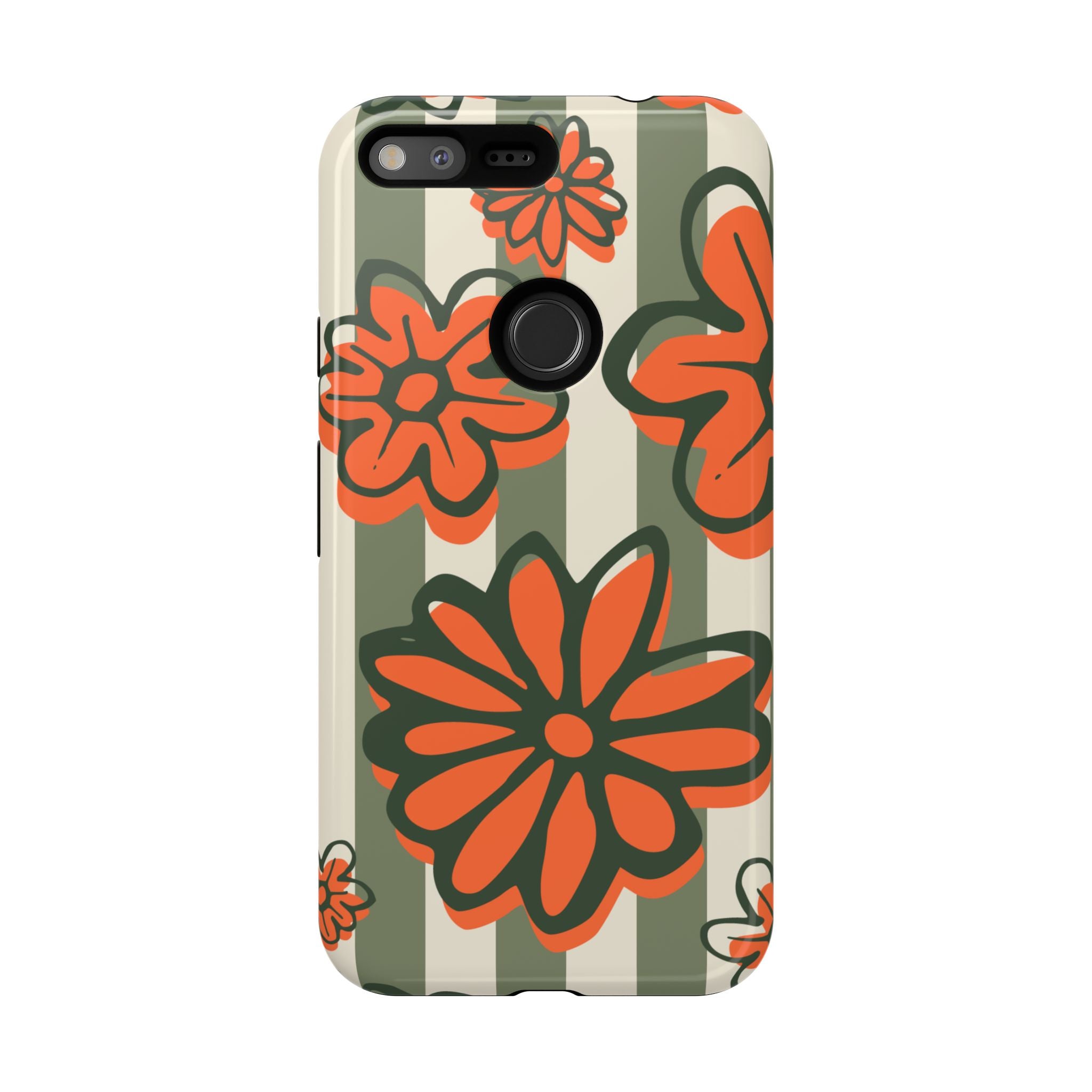 Floral Tough Phone Case - Trendy Protector for Pet Lovers, Super Cute Gift, Floral Design, Stylish Phone Cover, Unique Accessory