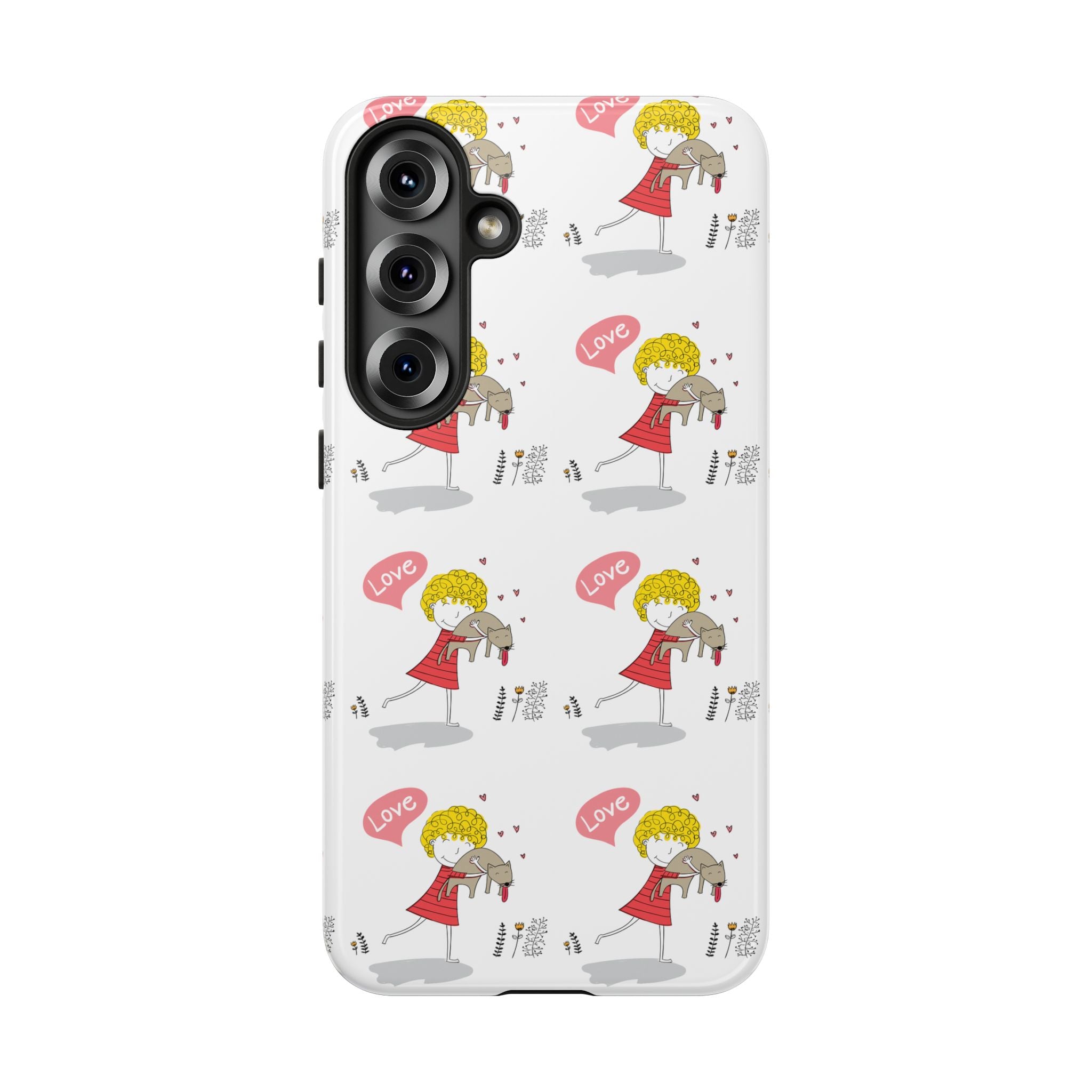 Love-Themed Phone Case | Cute Pet Lover Accessory, Perfect Gift for Birthdays, Anniversaries, Animal Lovers, Valentine's Day