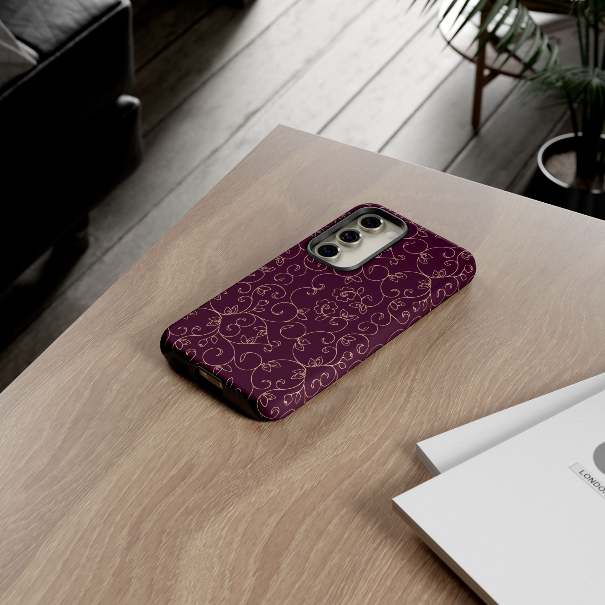 Elegant Floral Phone Case | Durable Mobile Cover, Gift for Her, Floral Design, Stylish Accessory, Phone Protection