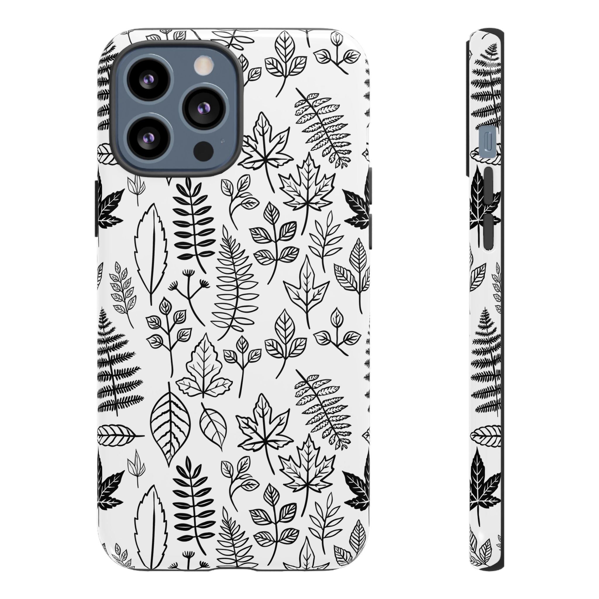 Stylish Phone Case for Nature Lovers, Botanical Design, Gift for Her, Fall Accessories, Customizable Tech Gear