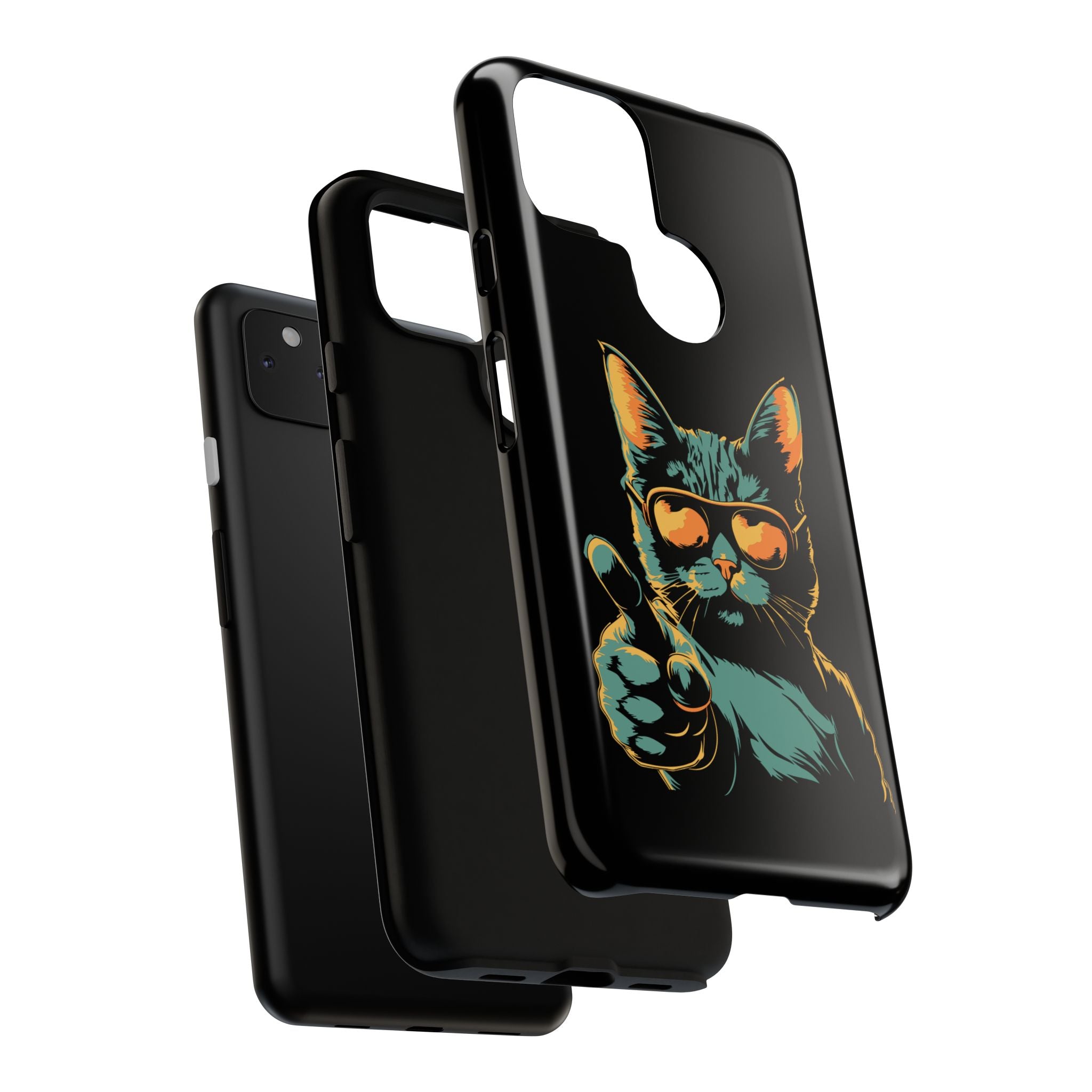 Cool Cat Phone Case, Stylish Phone Cover, Pet Lover Gift, Cute Cat Design, Fun Cat Accessories