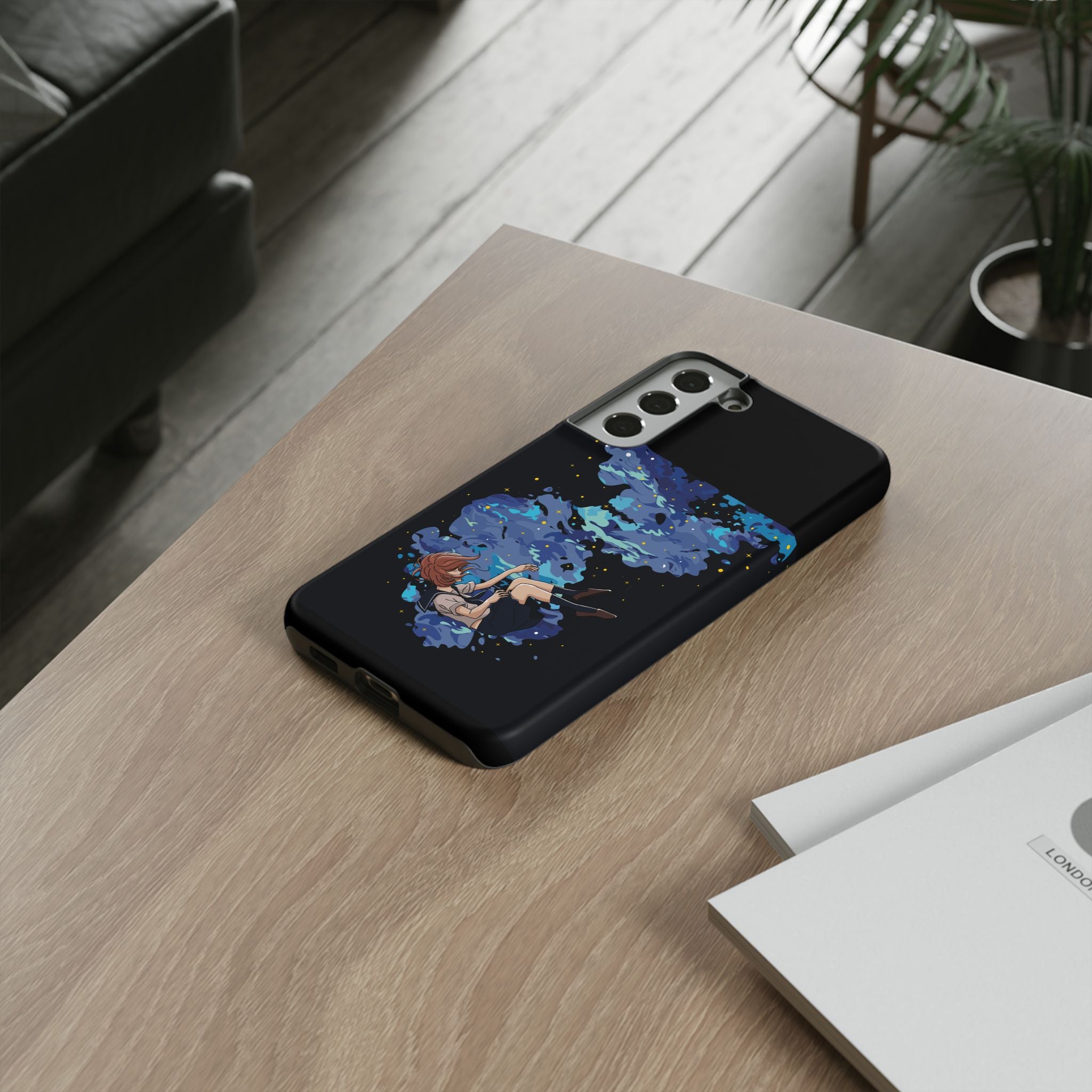 Tough Cases Phone Case - Artistic Galaxy Design, Cute Sleeve for Teens, Gift for Students, Unique Mobile Accessory, Trendy Tech Protection