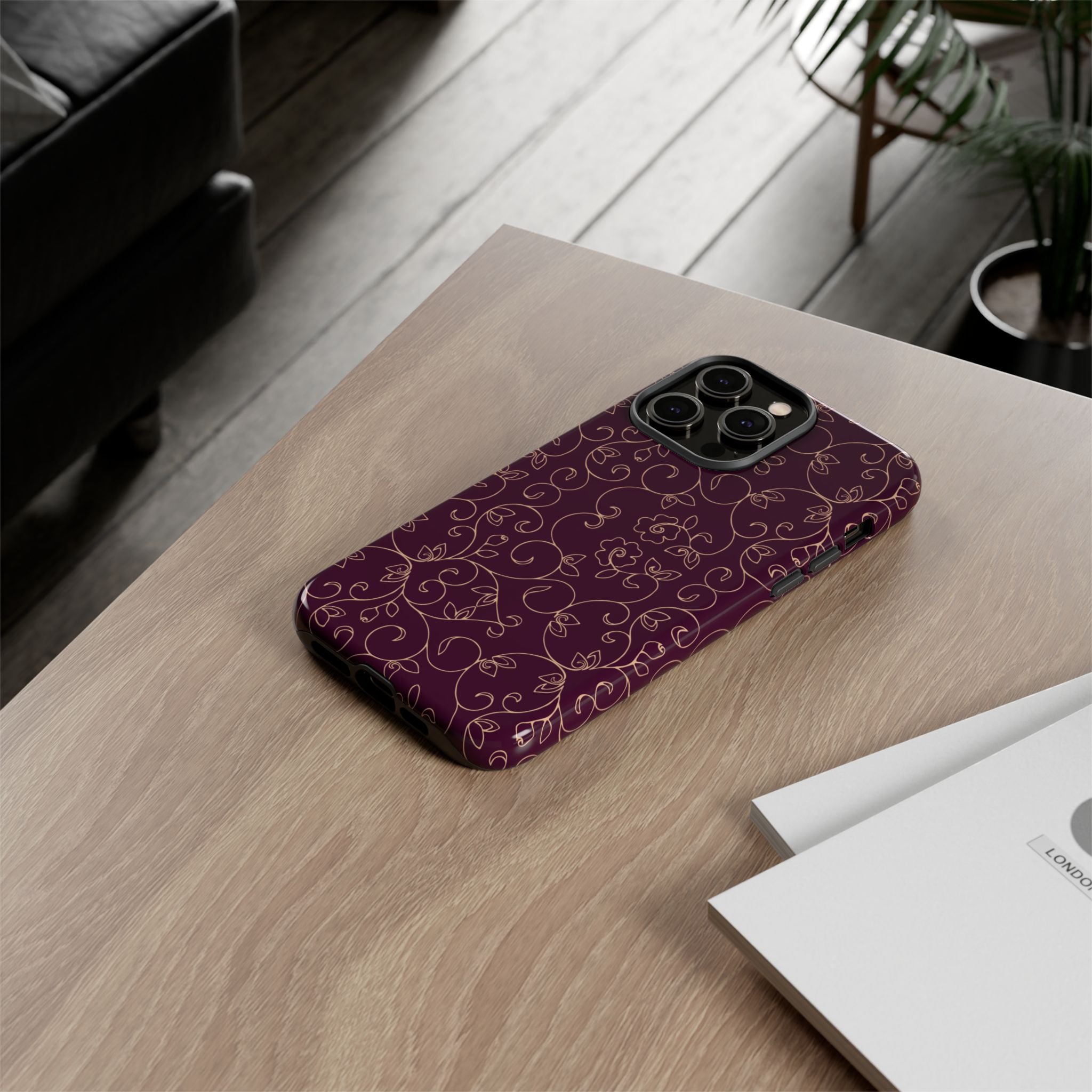 Elegant Floral Phone Case | Durable Mobile Cover, Gift for Her, Floral Design, Stylish Accessory, Phone Protection