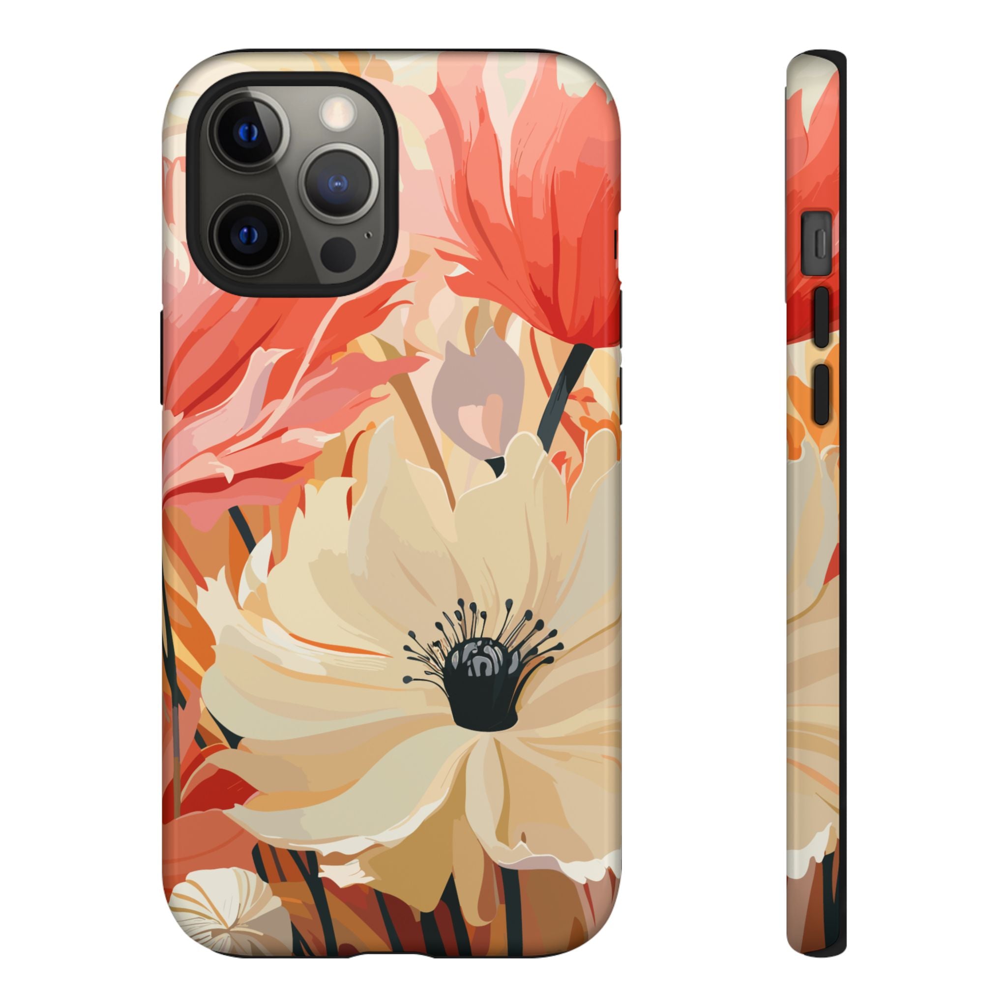 Floral Phone Case, Tough Protective Cover for Floral Lovers, Perfect Gift for Friends, Spring Celebration, Art Lovers Gift