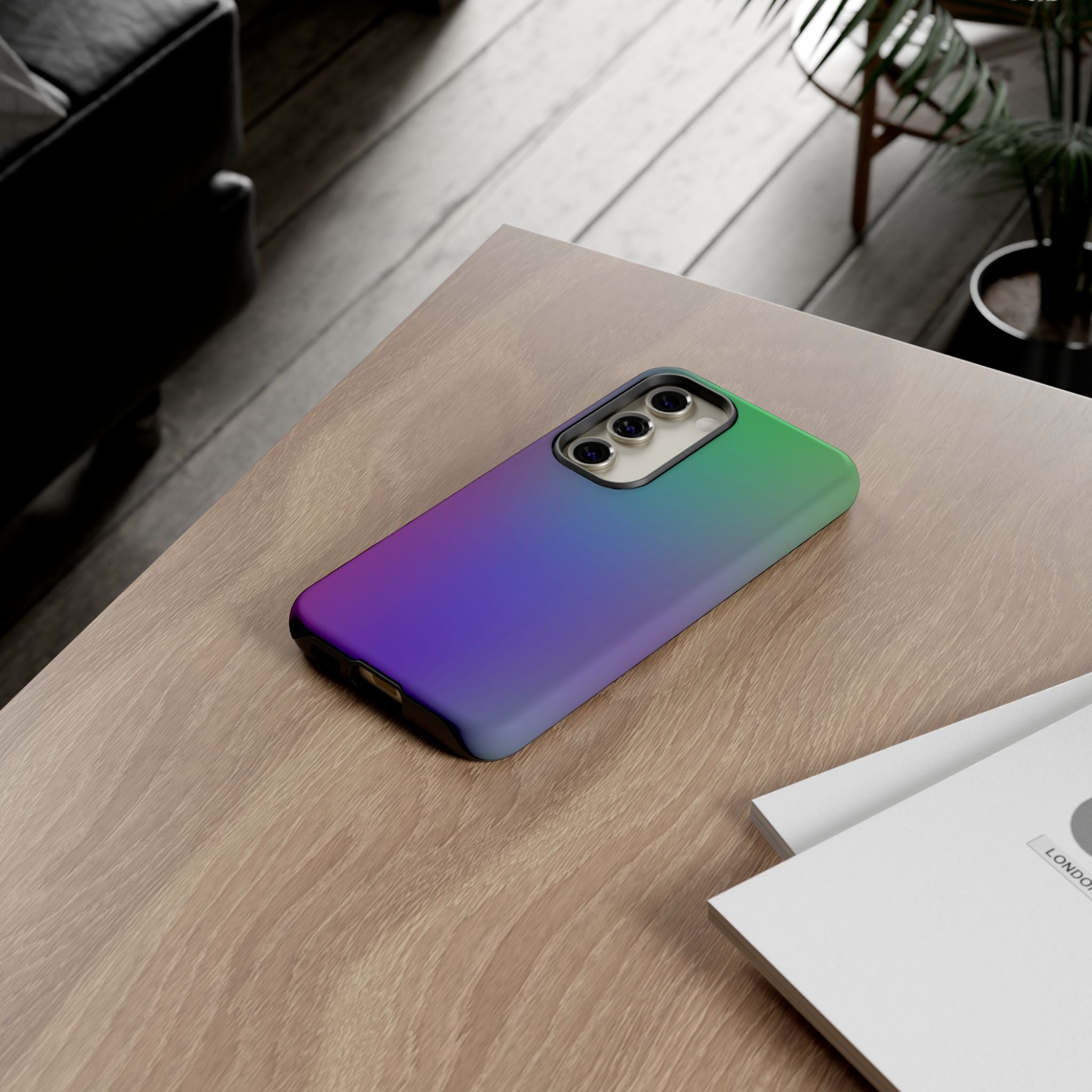 Gradient Phone Case, Durable Phone Protector, Trendy Cell Phone Accessory, Gift for Tech Lovers, Stylish Mobile Case