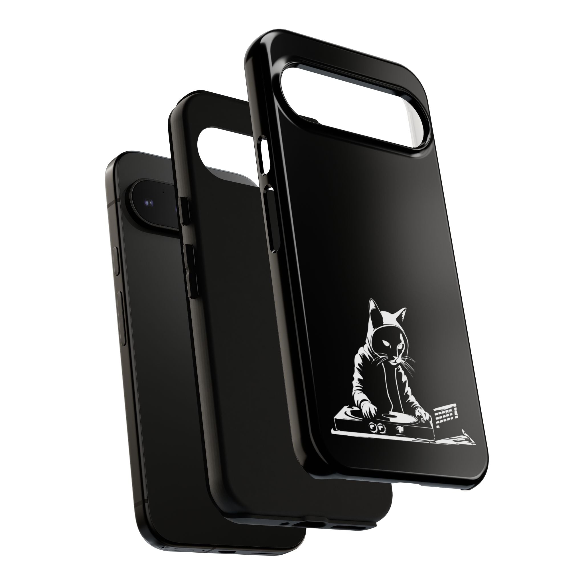 Cat DJ Phone Case | Stylish Tough Cases for Music Lovers, Gift for Cat Owners, Unique Phone Accessory, Cool Tech Gear