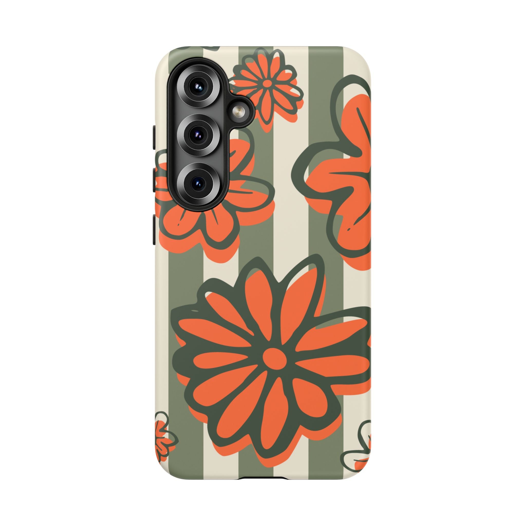 Floral Tough Phone Case - Trendy Protector for Pet Lovers, Super Cute Gift, Floral Design, Stylish Phone Cover, Unique Accessory