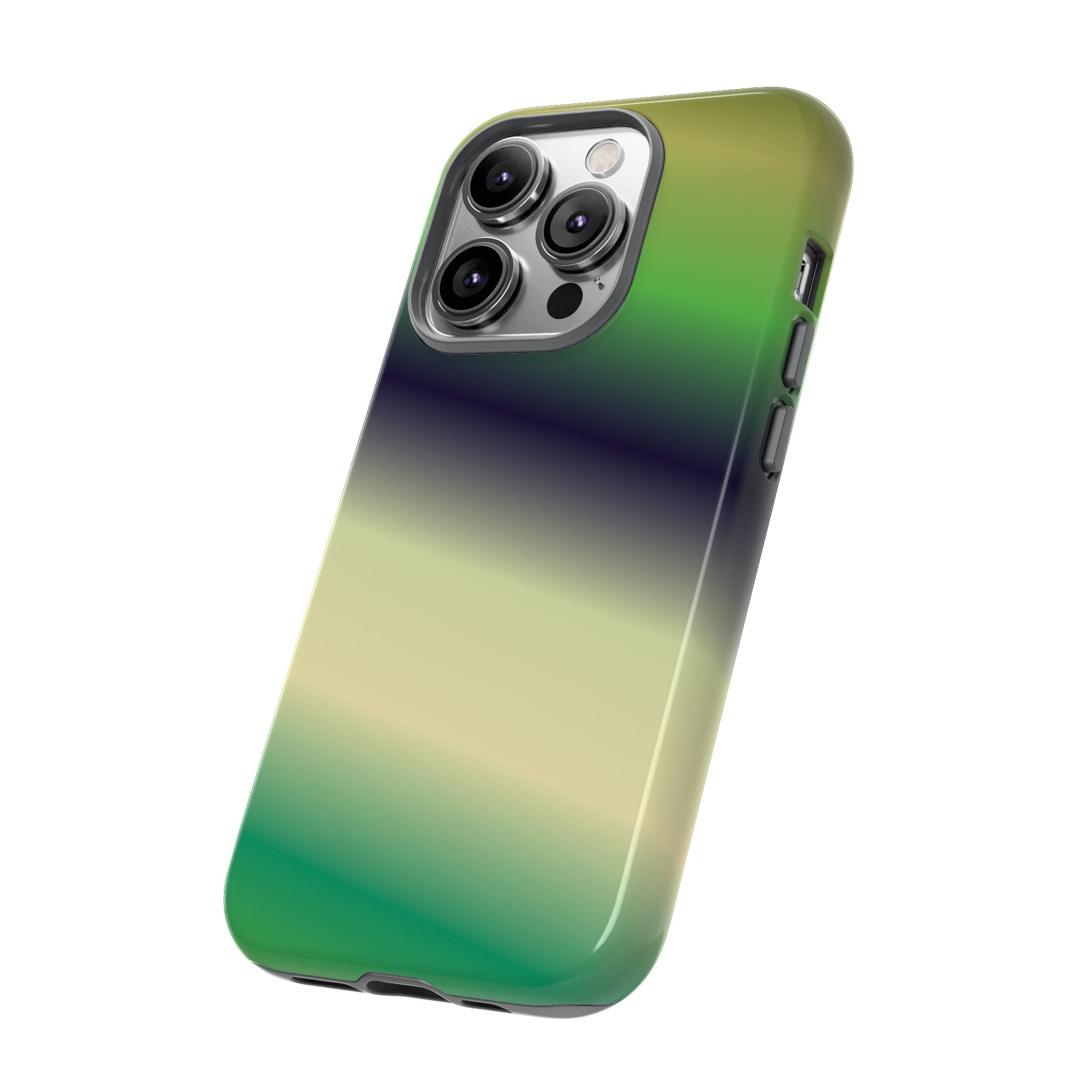 Gradient Phone Case - Tough Cases, Unique Cell Phone Cover, Stylish Tech Accessories, Green and Black Gradient, Perfect Gift
