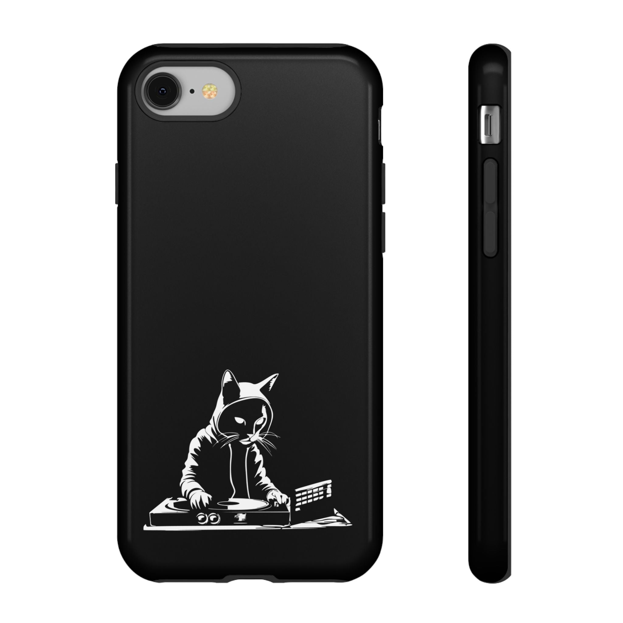 Cat DJ Phone Case | Stylish Tough Cases for Music Lovers, Gift for Cat Owners, Unique Phone Accessory, Cool Tech Gear