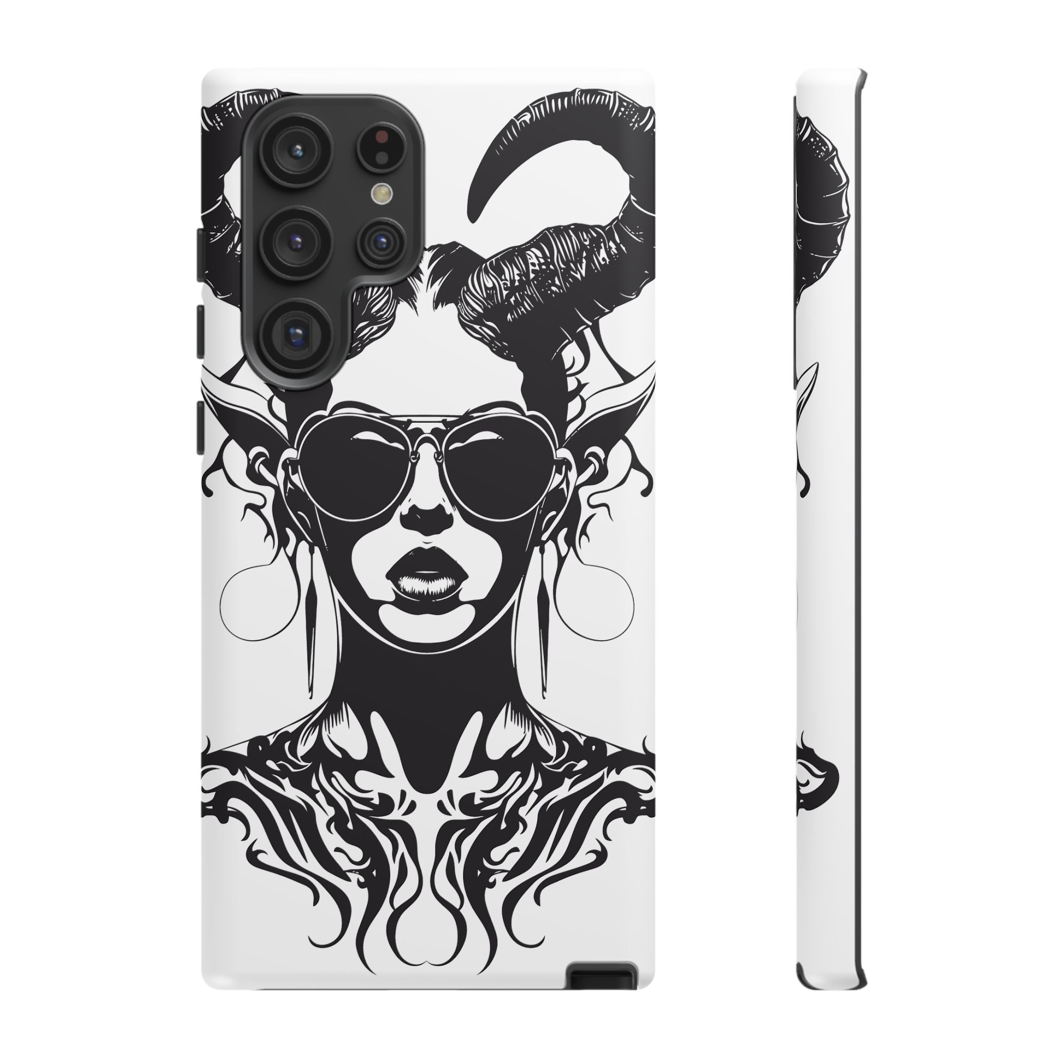 Tough Cases: Stylish Phone Case with Edgy Design, Protective Cover, Gift for Her, Trendy Accessories, Unique Art, Holiday Present
