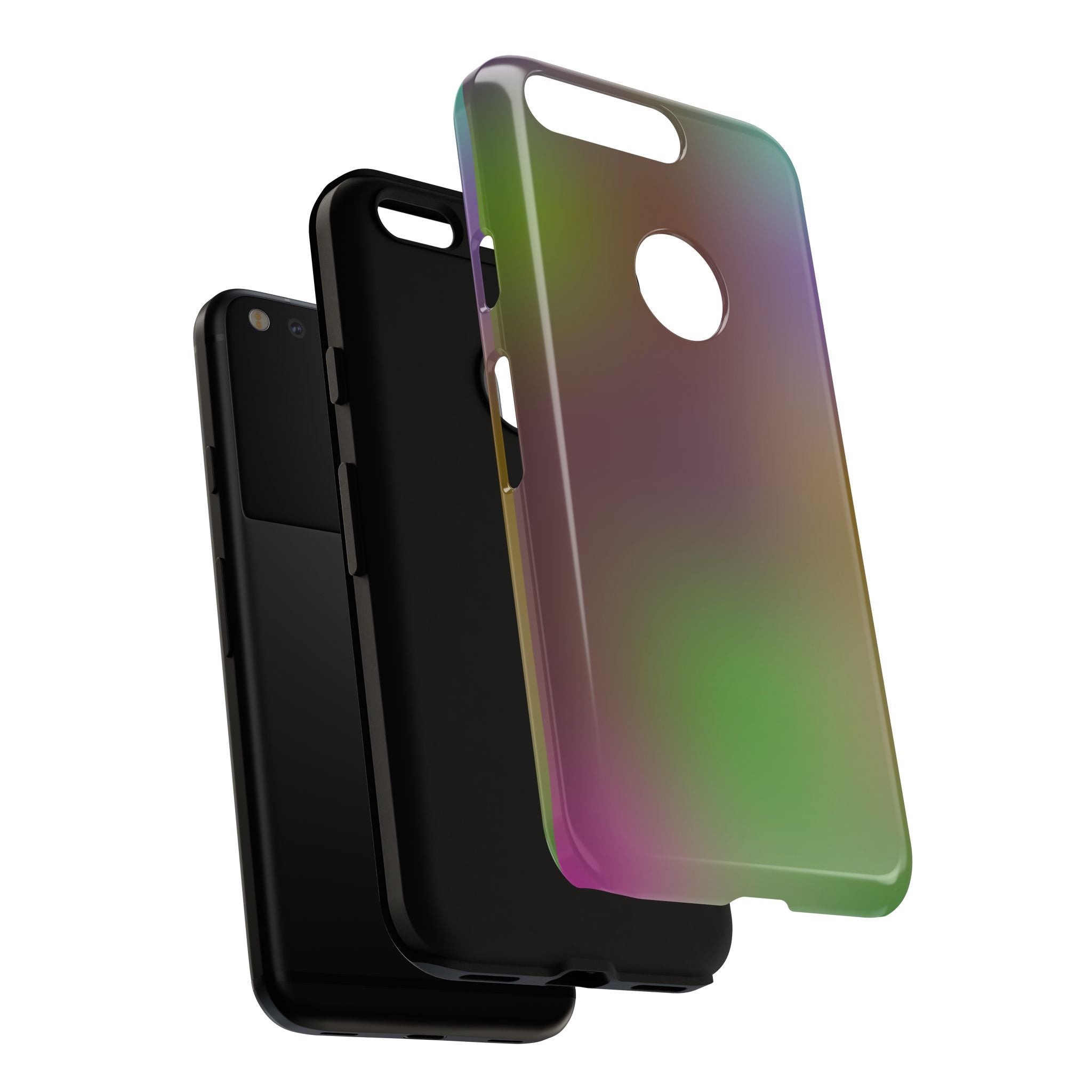 Colorful Gradient Phone Case, Tough Cases for Protection, Stylish Mobile Cover, Unique Gift, Modern Tech Accessory